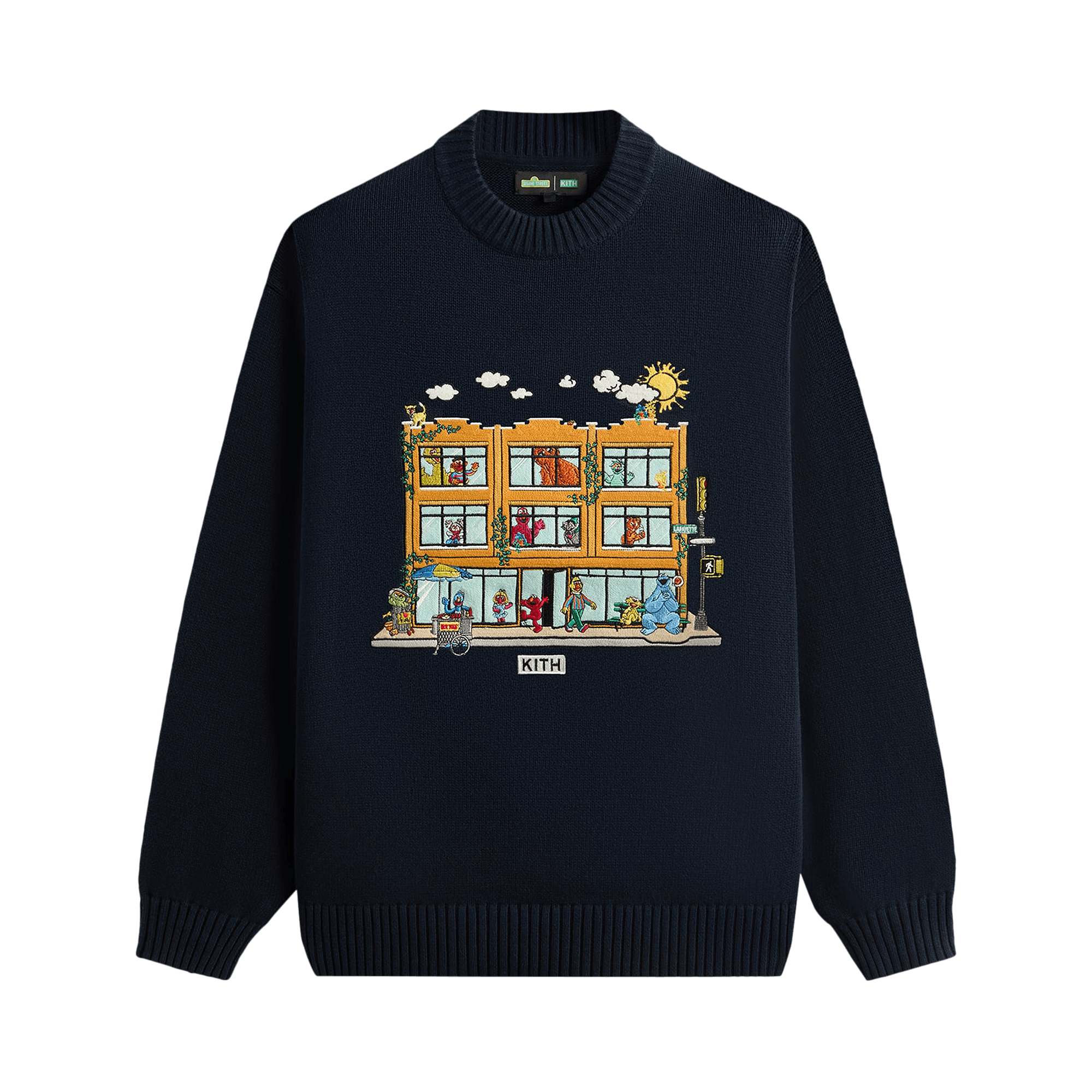 Kith x Sesame Street Lafayette Crewneck Sweater 'Nocturnal'