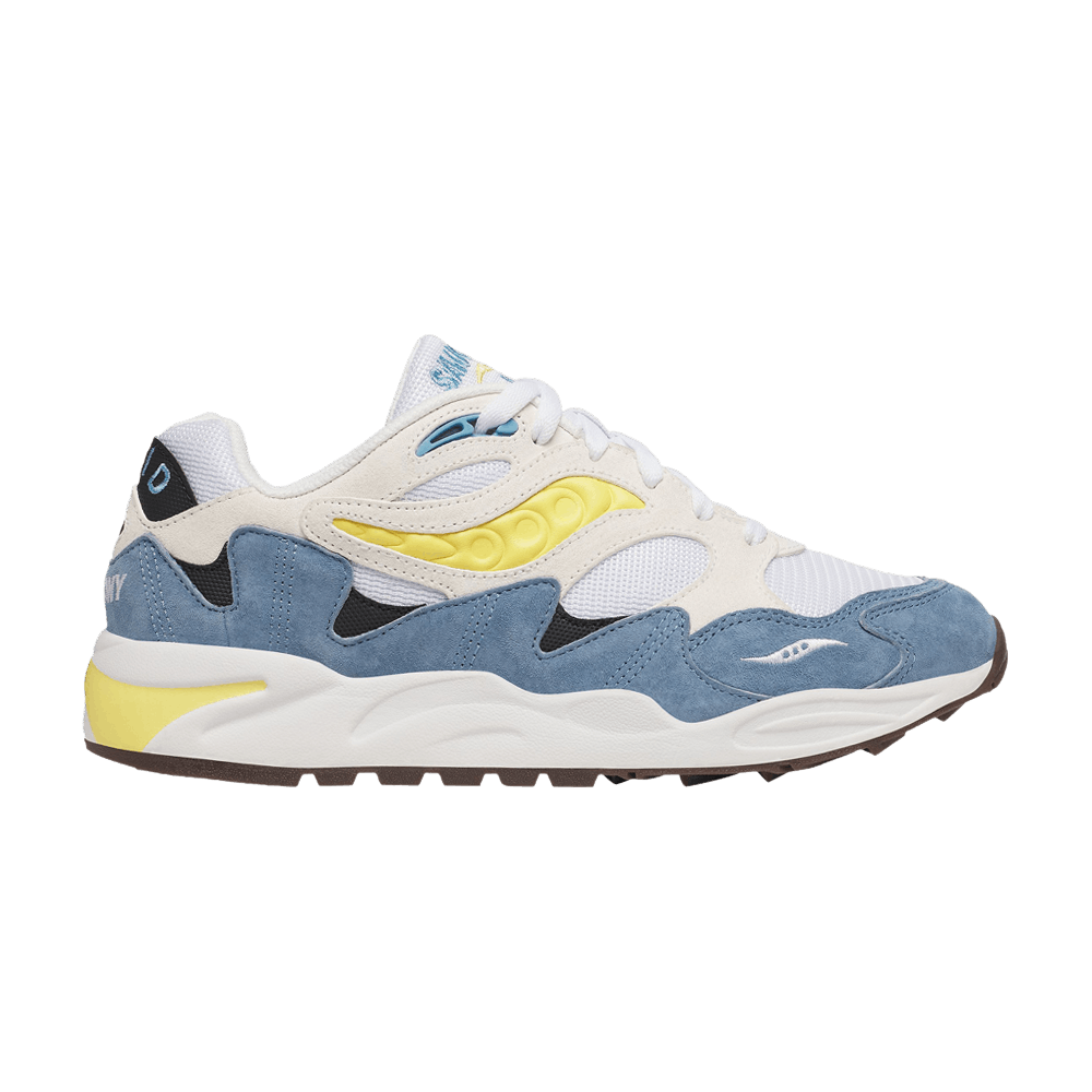 Saucony Grid Shadow 2 Essential 'White Yellow Light Blue'
