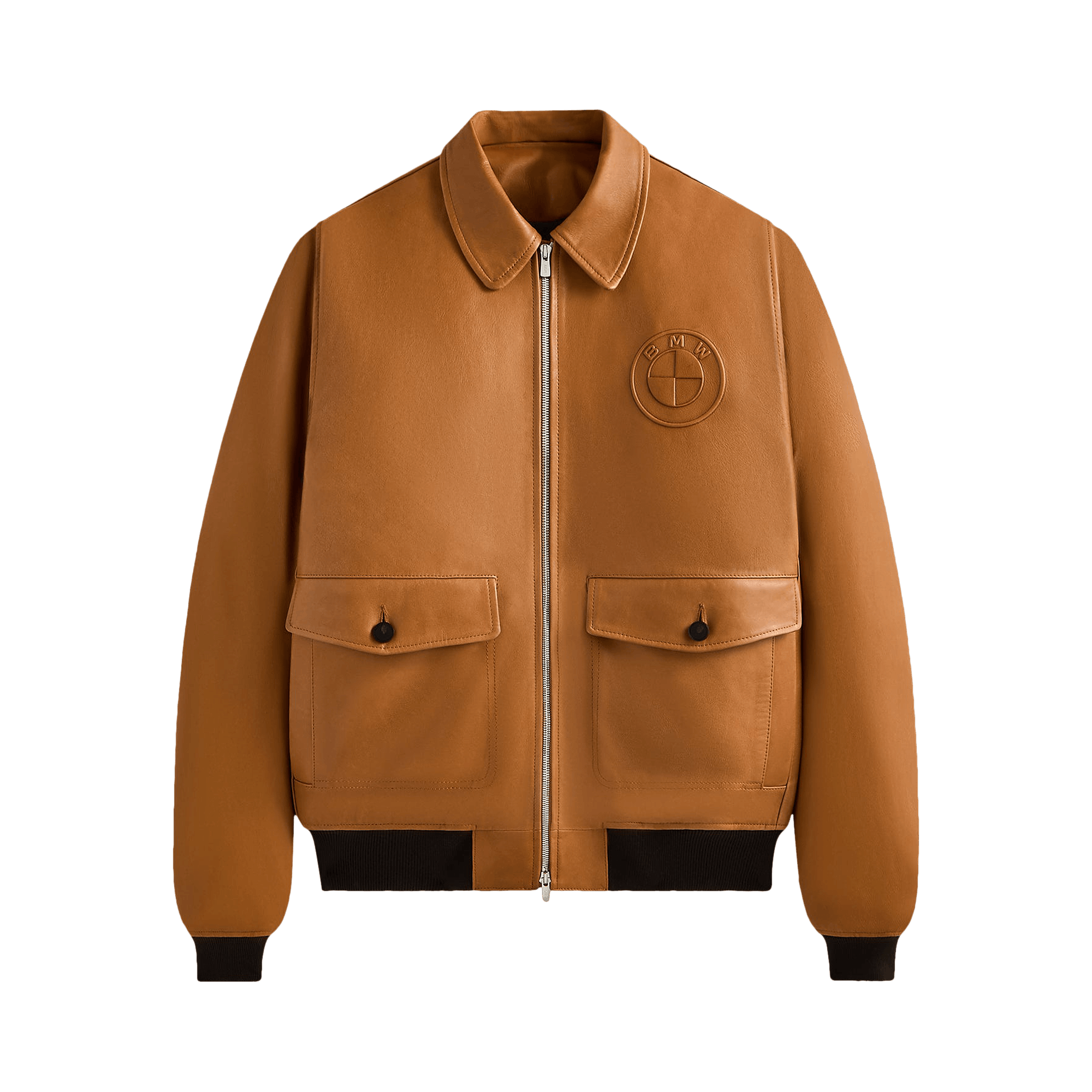 Kith x BMW Leather Hawthorne Flight Jacket 'Desert'