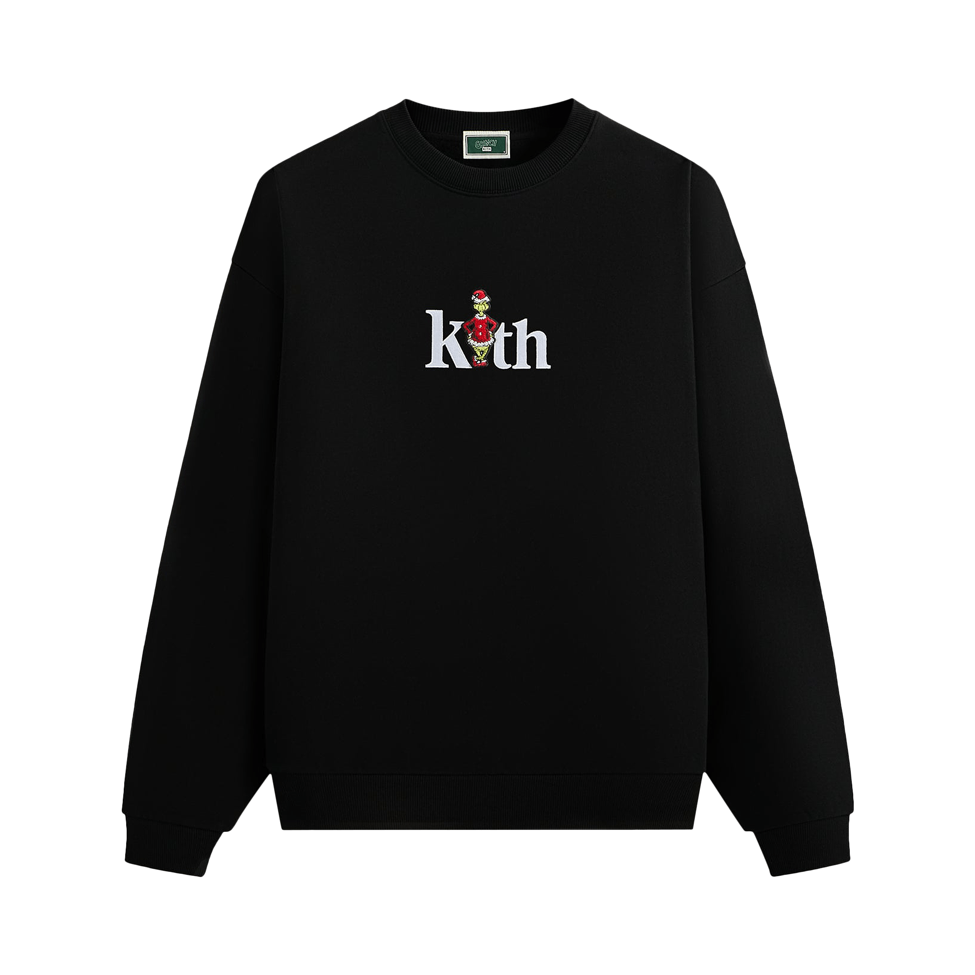 Kith x The Grinch Serif Nelson Crewneck 'Black Beauty'