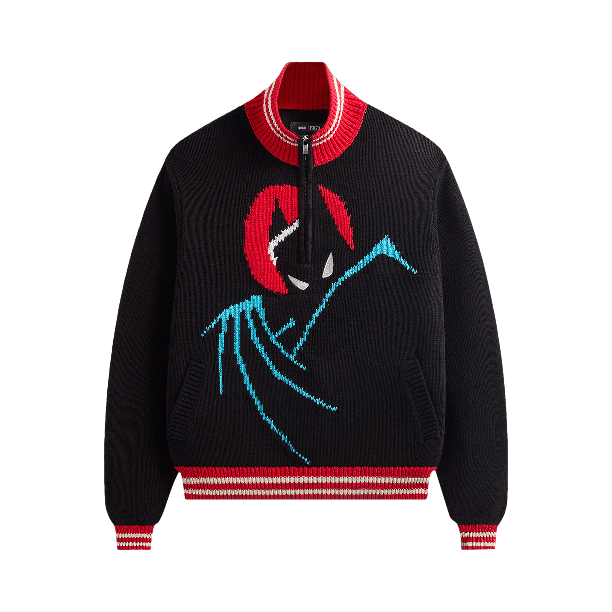 Kith x Batman Wyona Quarter Zip Sweater 'Black'
