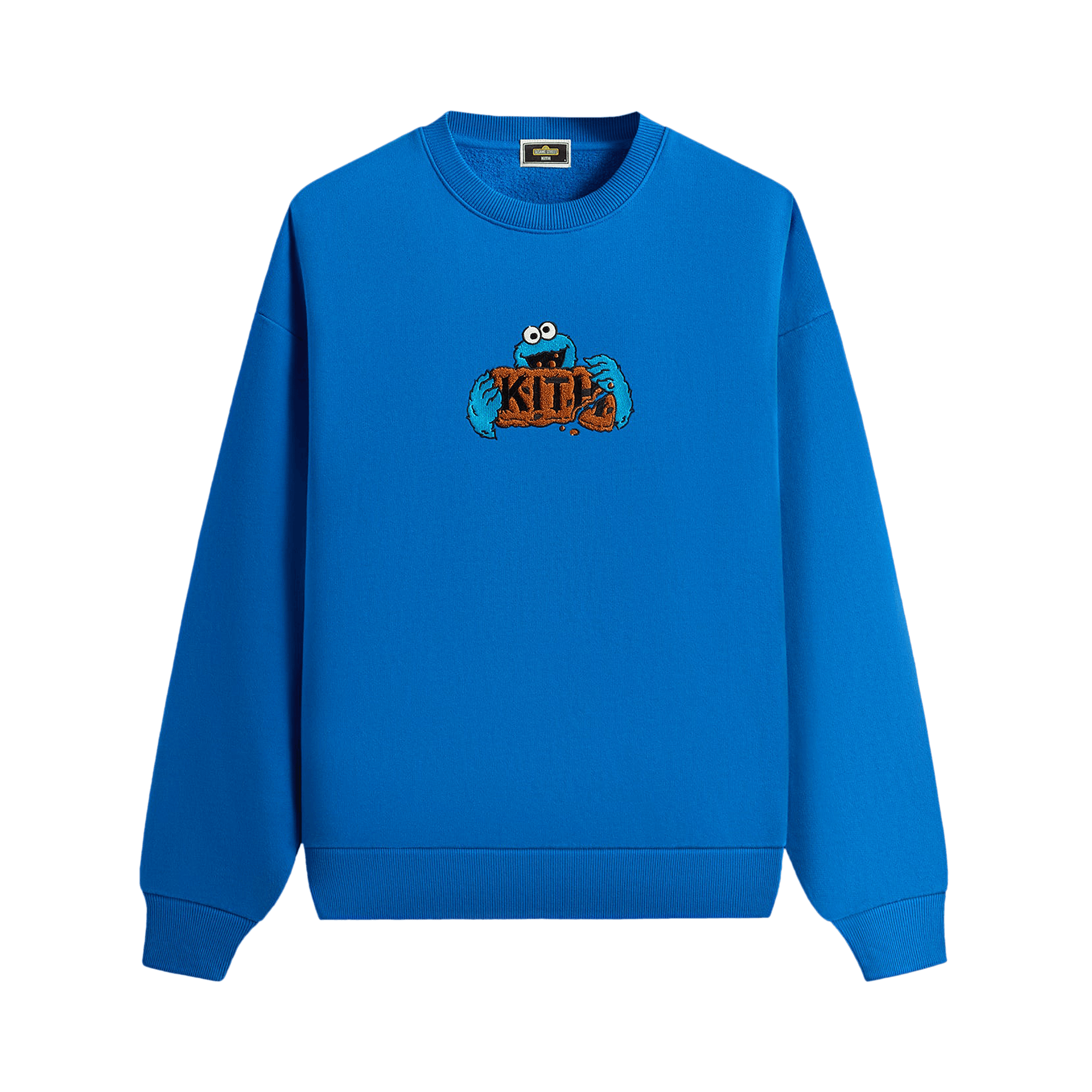 Kith x Sesame Street Cookie Monster Nelson Crewneck 'Voyage'
