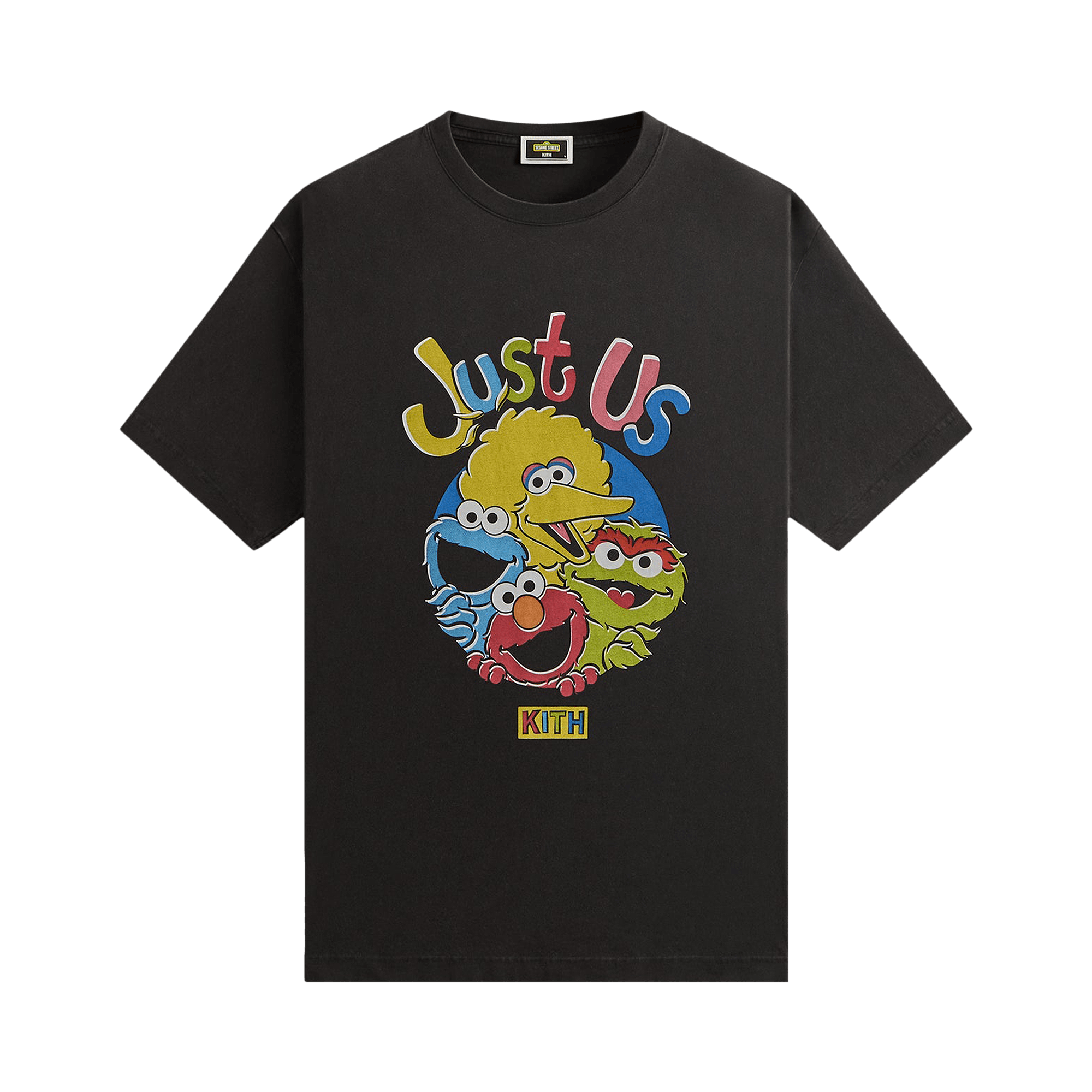 Kith x Sesame Street Just Us Vintage Tee 'Black'