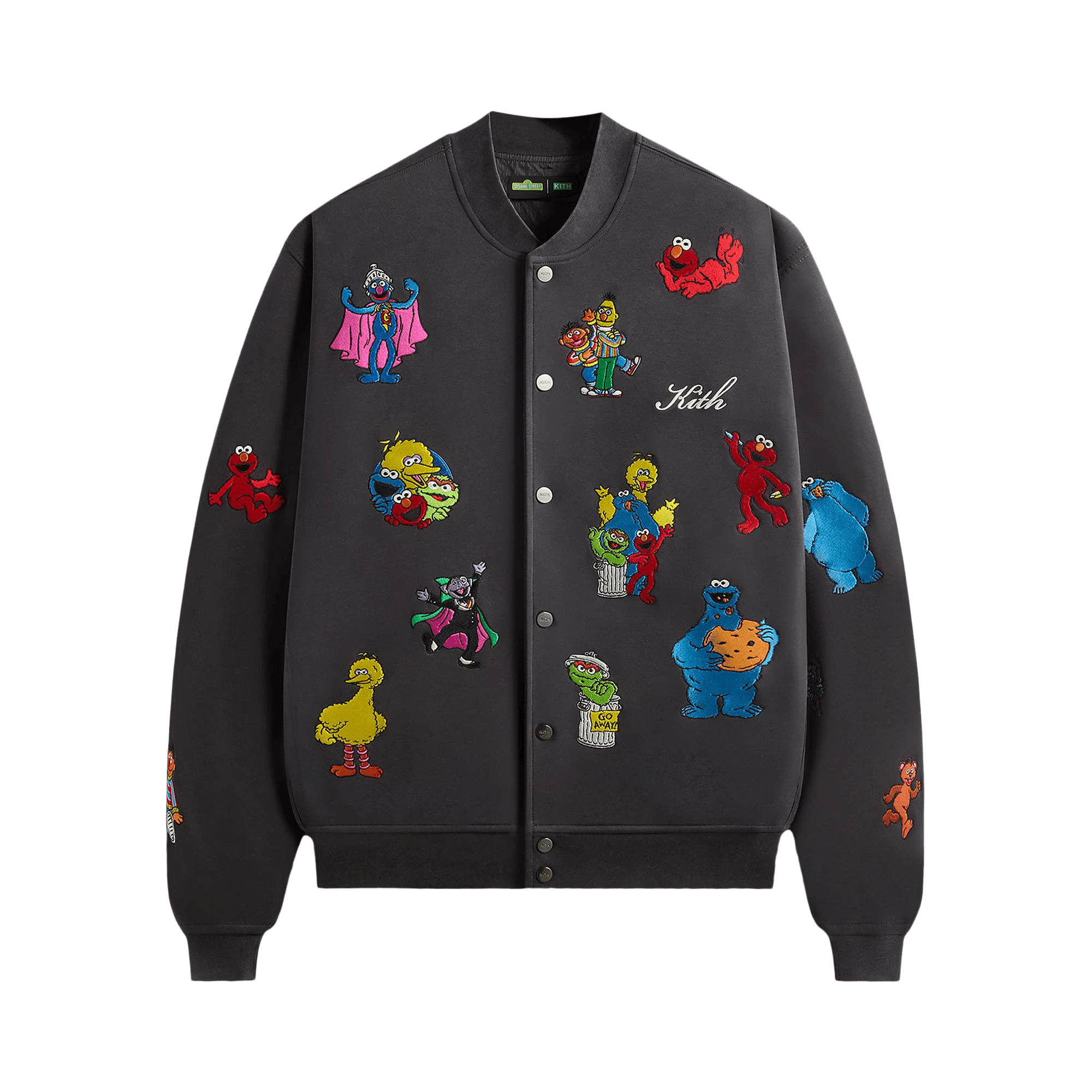 Kith x Sesame Street Marvin Bomber Jacket 'Hematite'