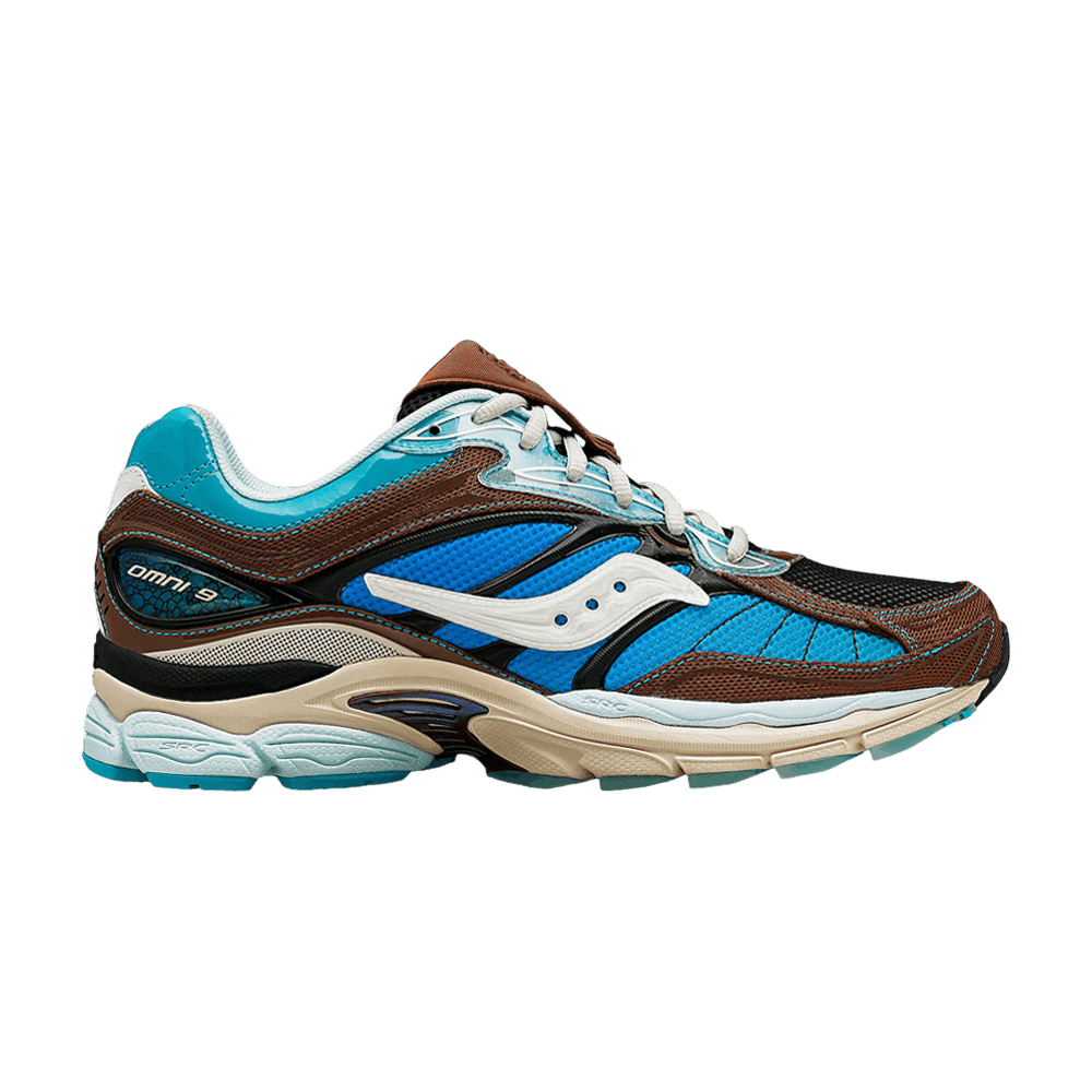 Footpatrol x Saucony ProGrid Omni 9 'Blue Brown'
