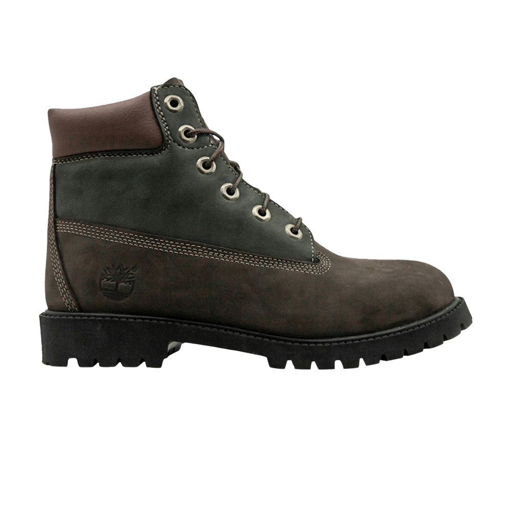 Timberland 6 Inch Premium Boot Youth 'Dark Brown Green'