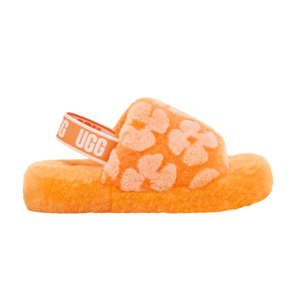 UGG Fluff Yeah Slide Kids 'California Poppy'