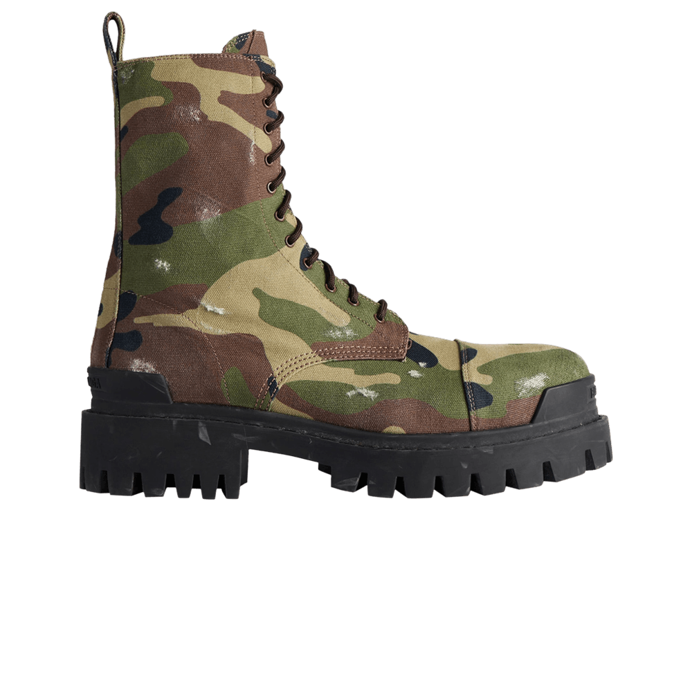 Balenciaga Strike 20mm Boot 'Dark Green Camo'