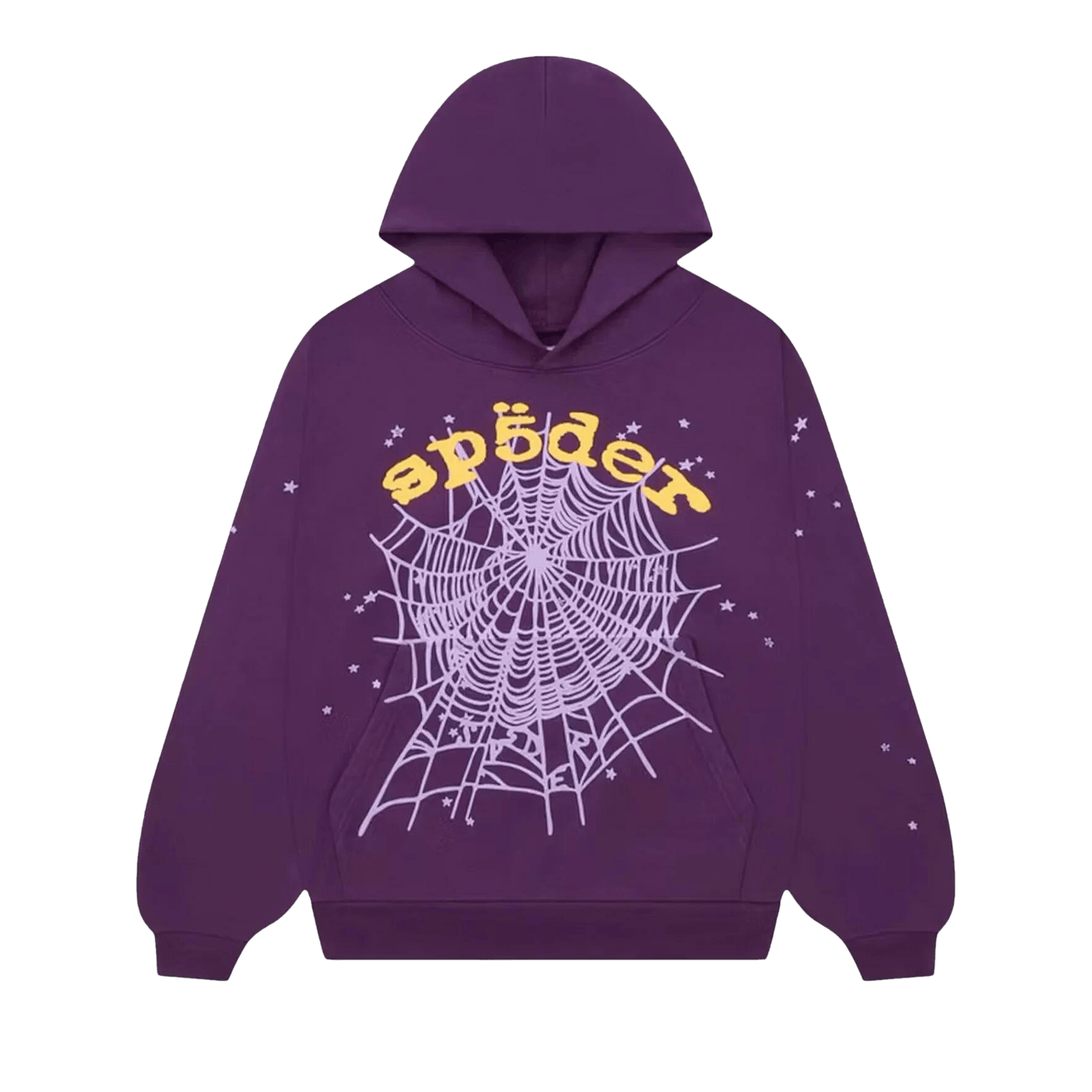 Sp5der Star OG Web V2 Hoodie 'Purple'