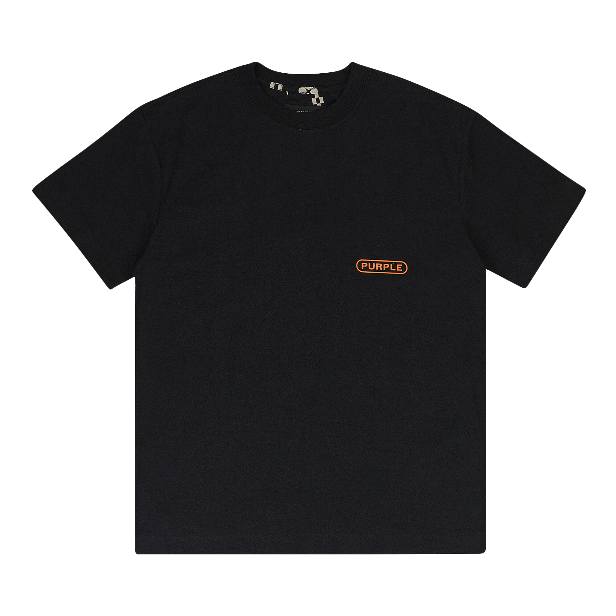 PURPLE BRAND Textured Jersey Short-Sleeve Tee 'Black'