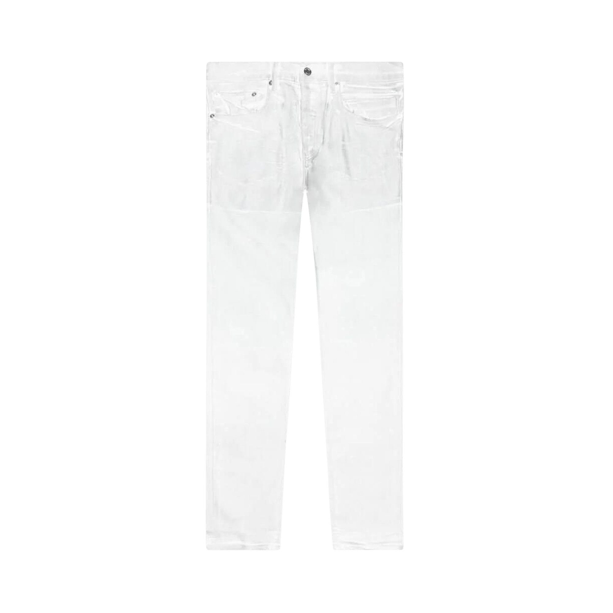 PURPLE BRAND Iridescent Pearl Skinny Jeans 'Worn White'