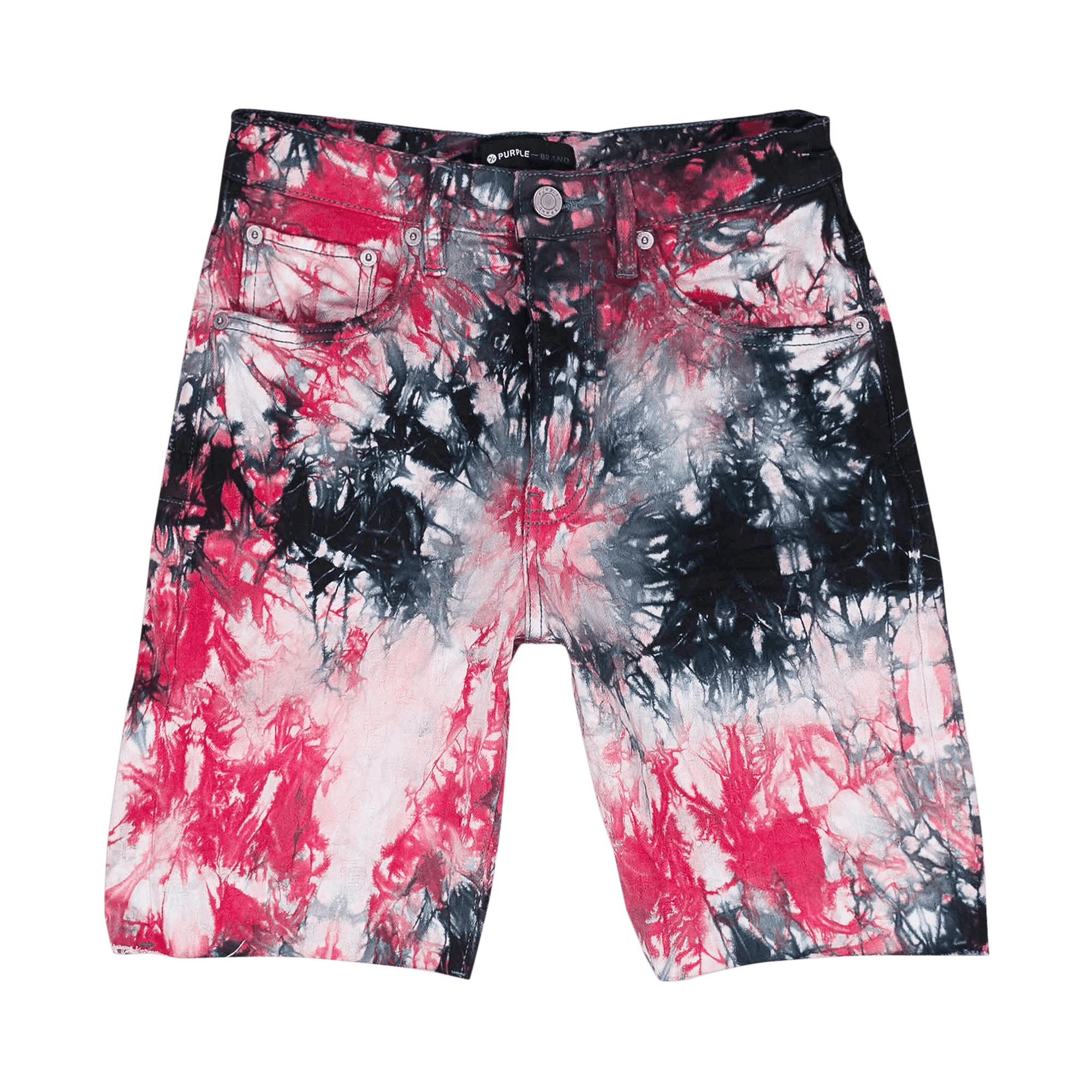 PURPLE BRAND Tie Dye Jacquard Monogram Shorts 'Black'