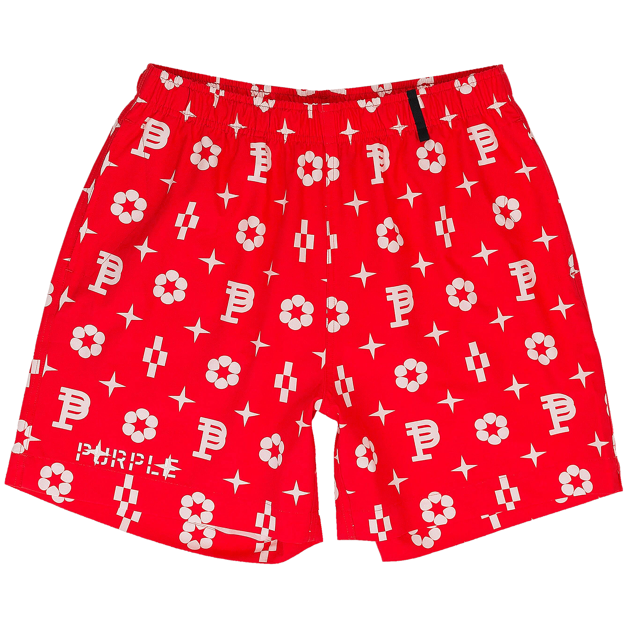 PURPLE BRAND Printed All Round Monogram Shorts 'Red'