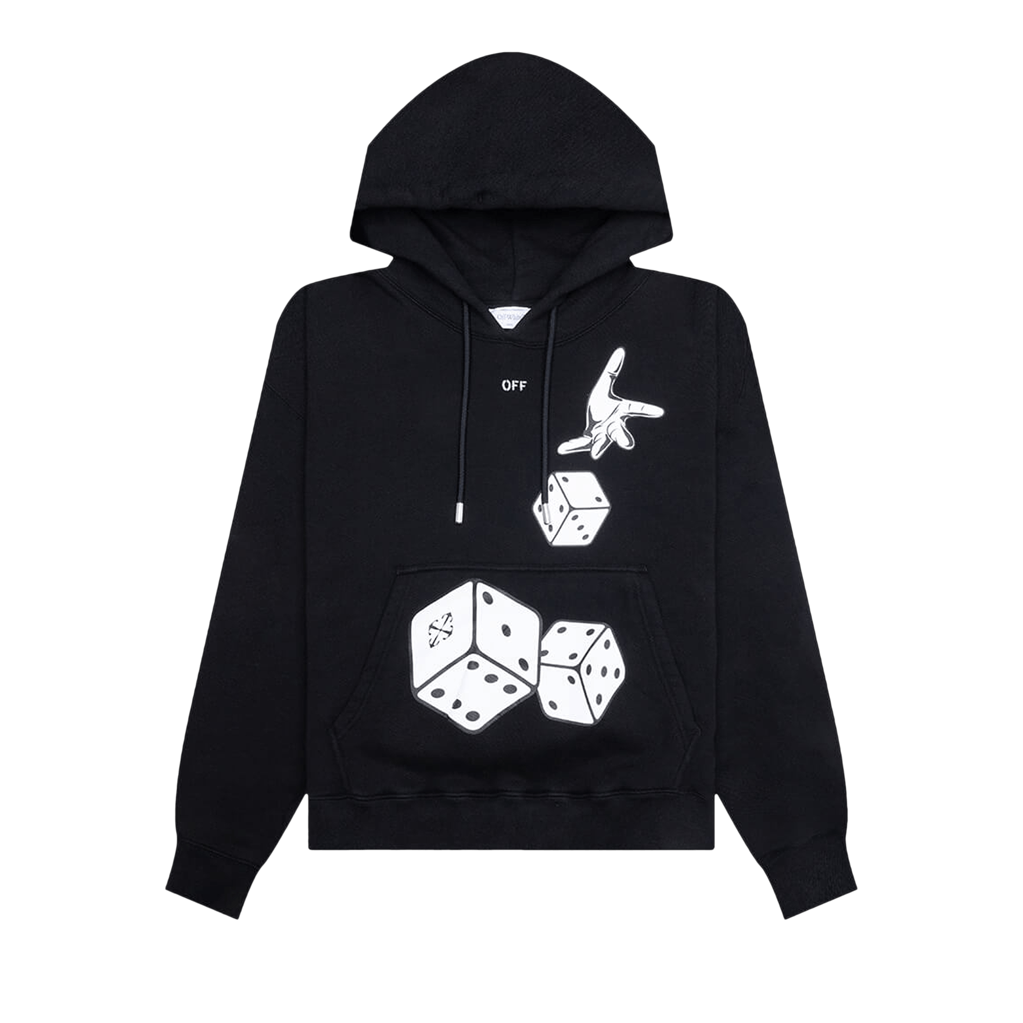 Off-White Dices Skate Hoodie 'Black/White'