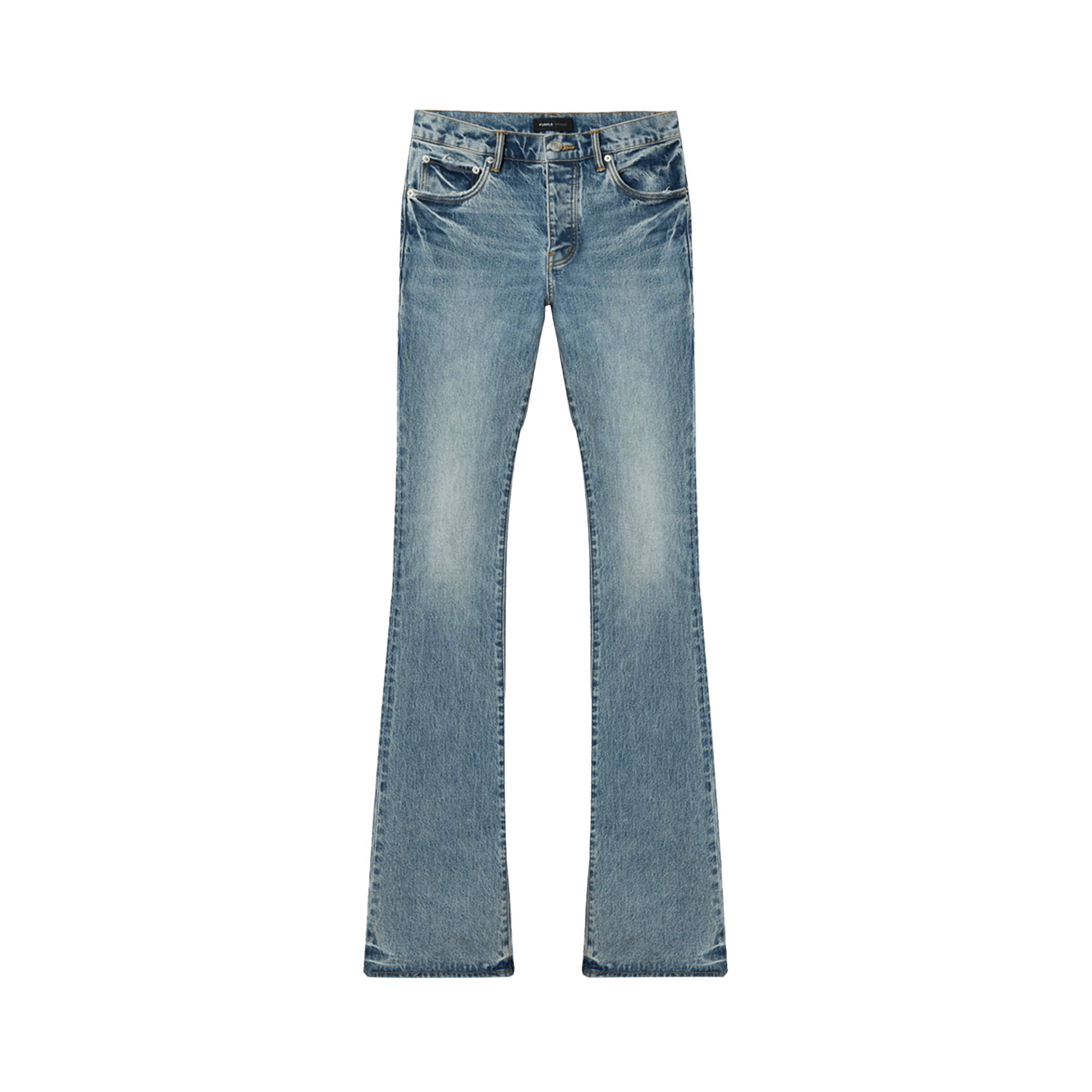 PURPLE BRAND Super Stack Flare 'Mid Indigo'