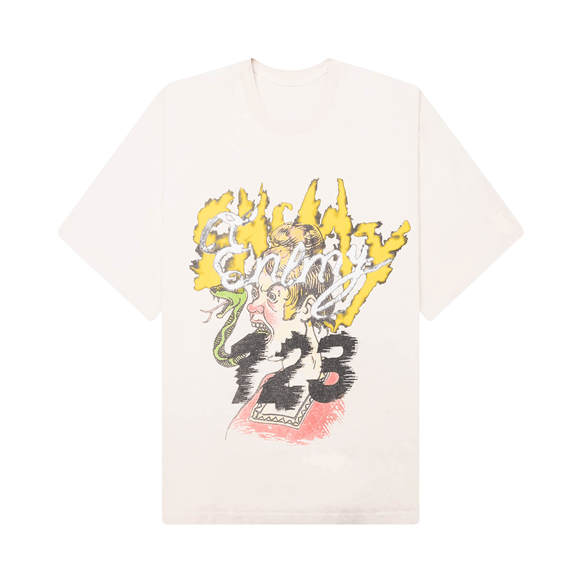 RIVINGTON roi Rebis CVA Snake T-Shirt 'Vintage White'