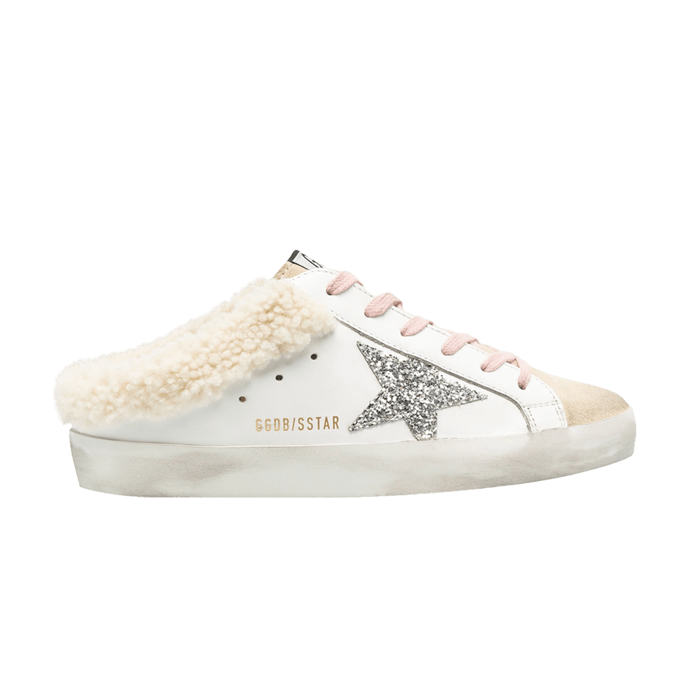 Golden Goose Wmns Superstar Sabot 'White Cappuccino Silver'