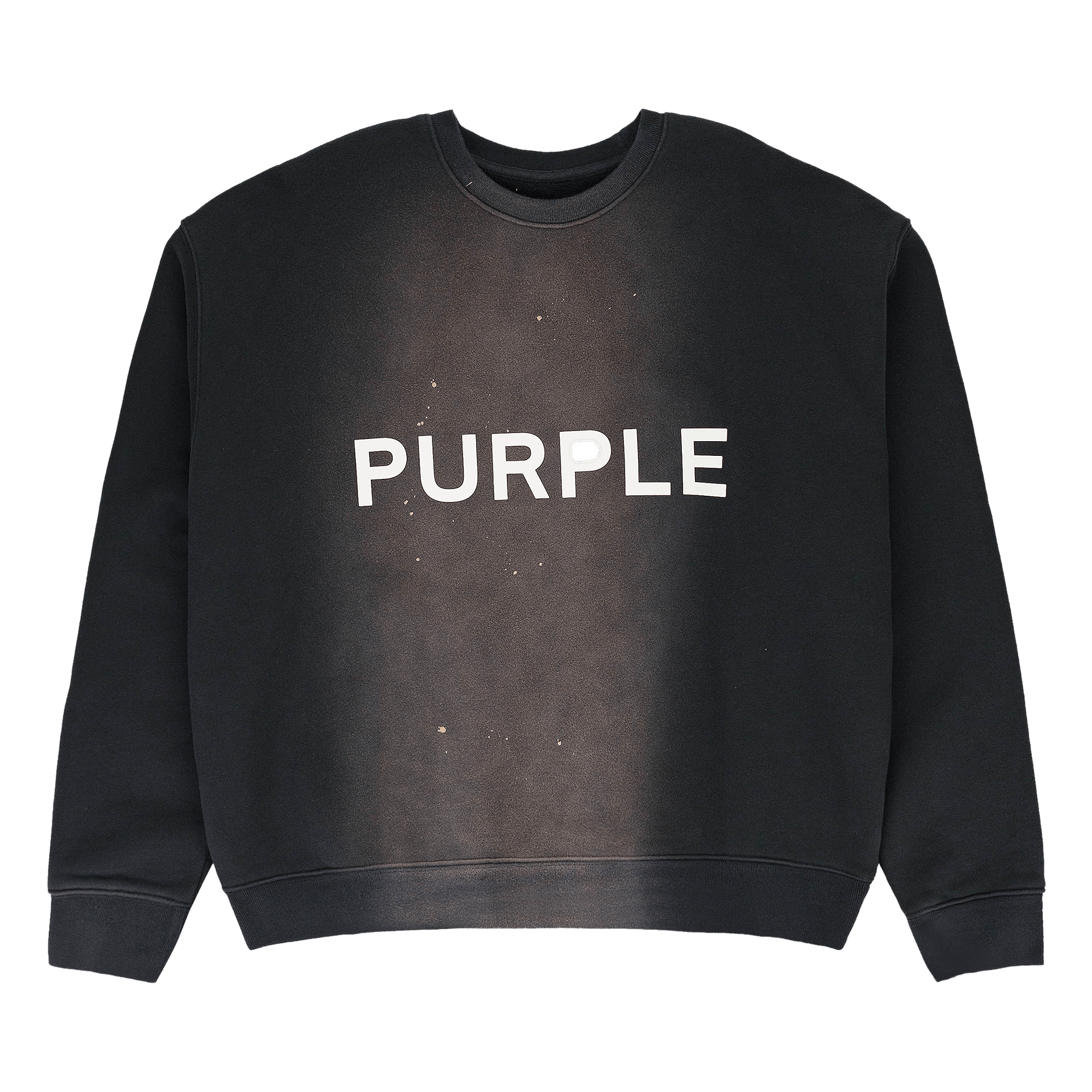 PURPLE BRAND HWT Fleece Crewneck 'Black'