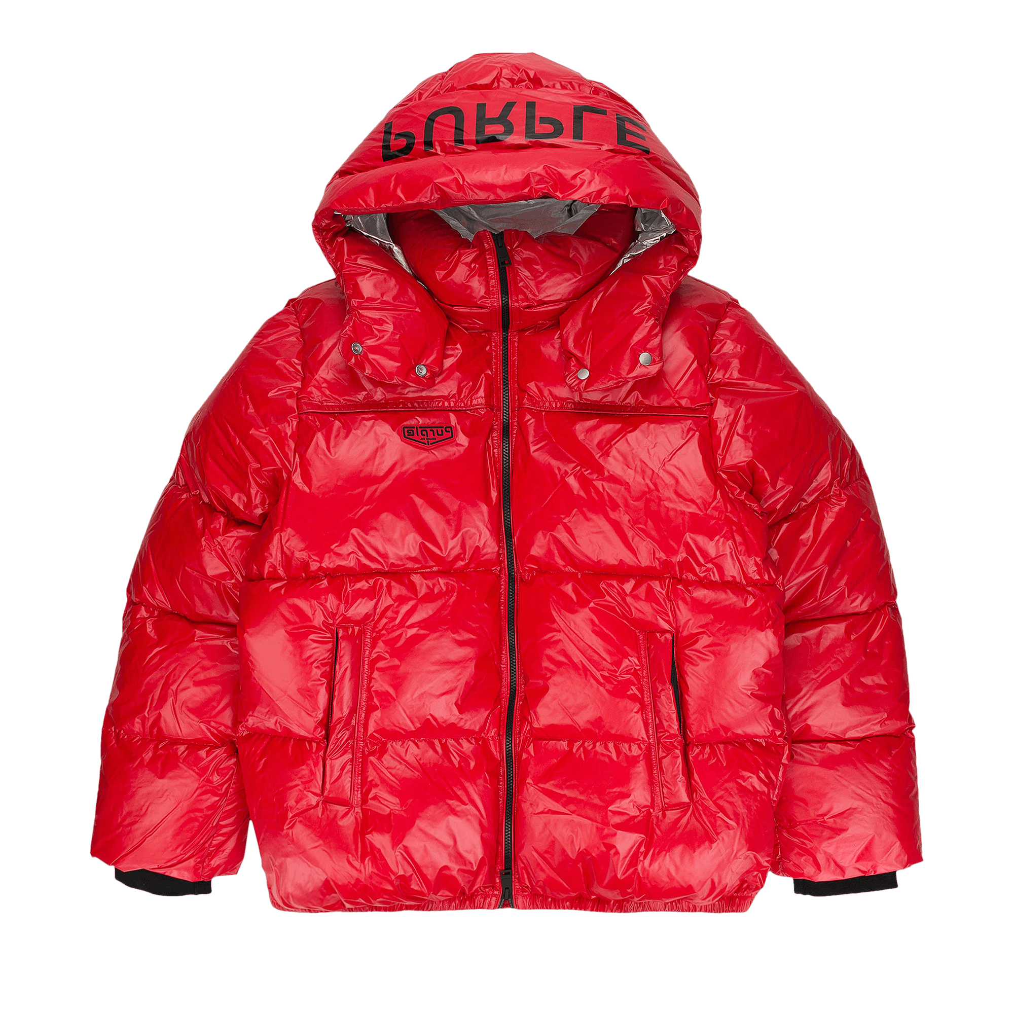 PURPLE BRAND Nylon Down Puffer Jackets 'Red'