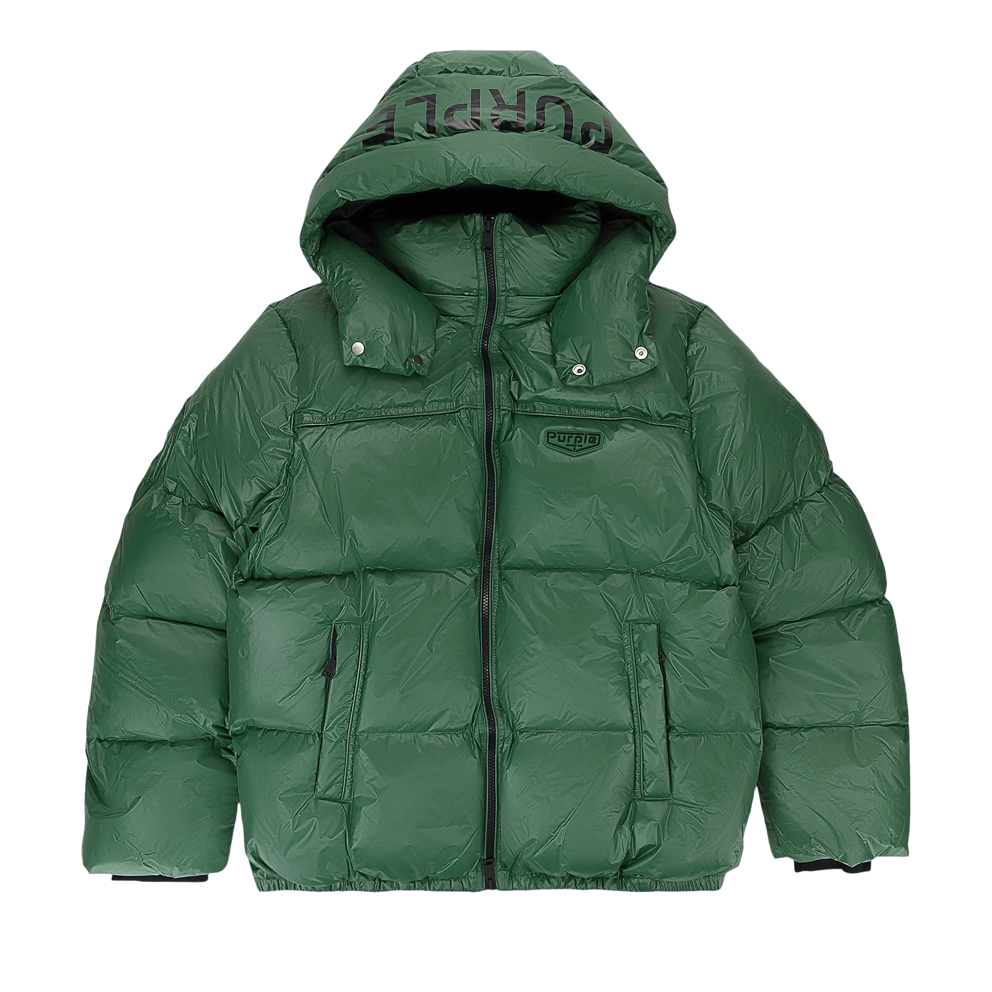 PURPLE BRAND Nylon Down Puffer Jacket 'Green'