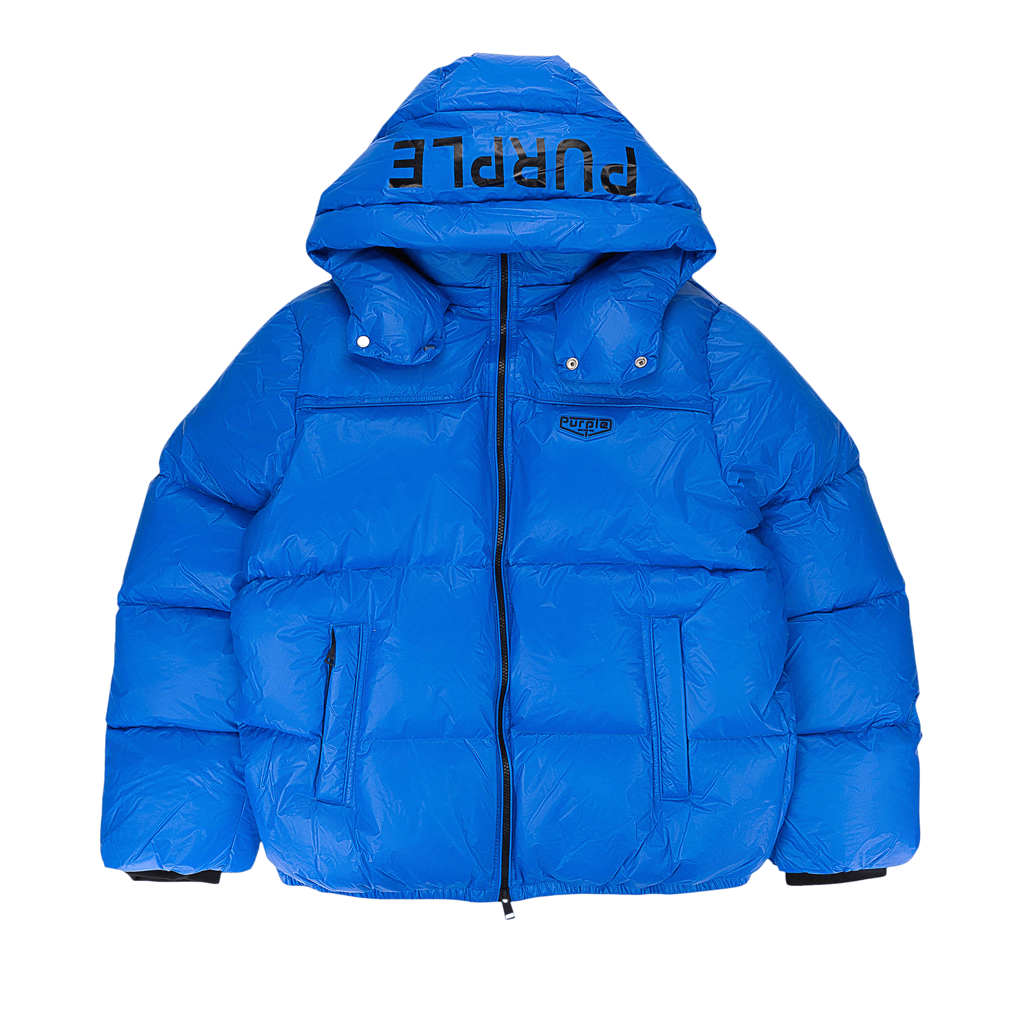 PURPLE BRAND Nylon Down Puffer Jacket 'Blue'