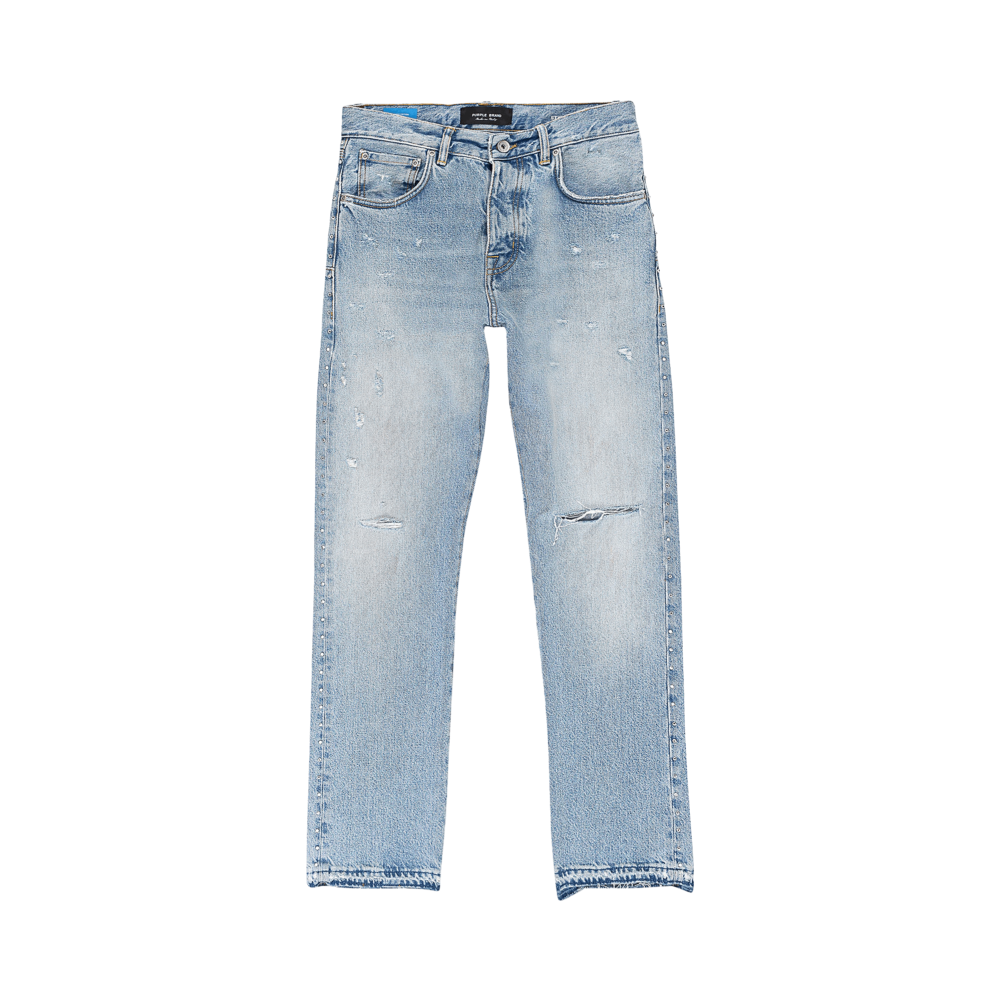 PURPLE BRAND Faded Crytal Racer Skinny Jeans 'Indigo'