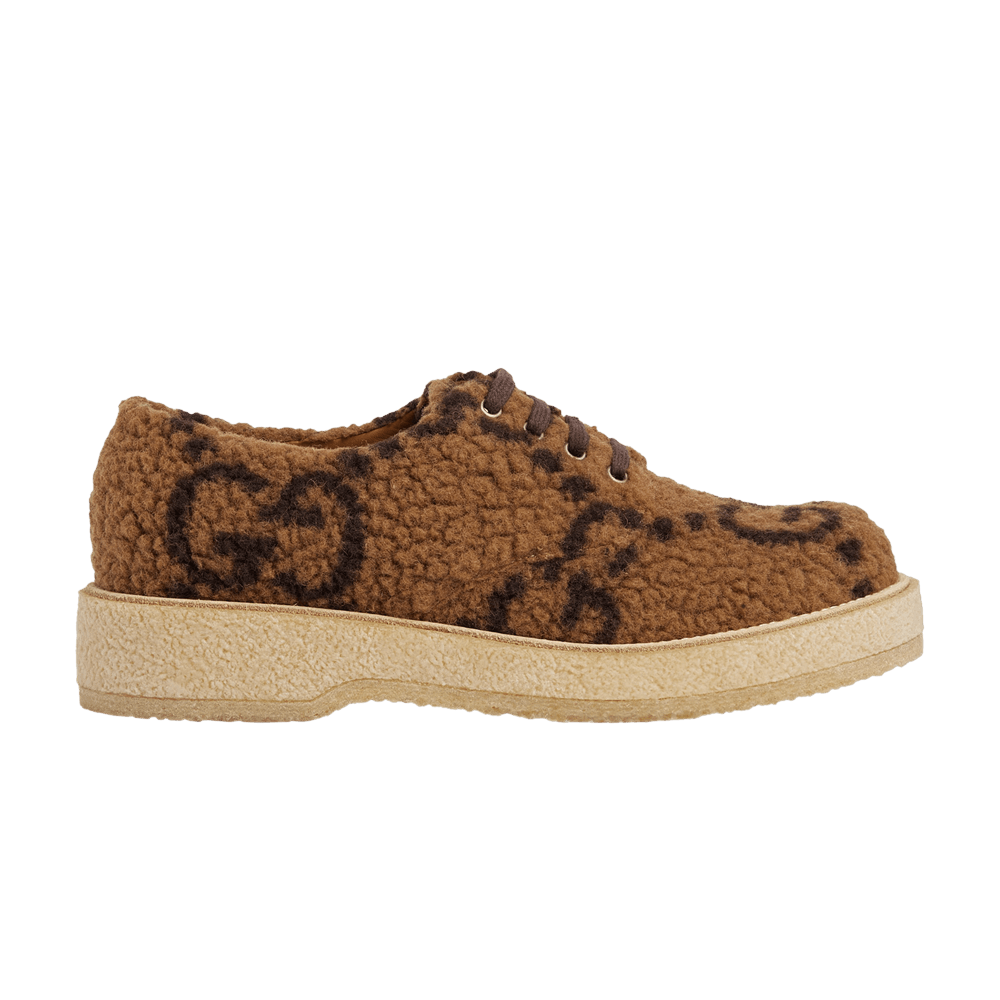 Gucci Lace Up Shoe 'GG Canvas - Brown'