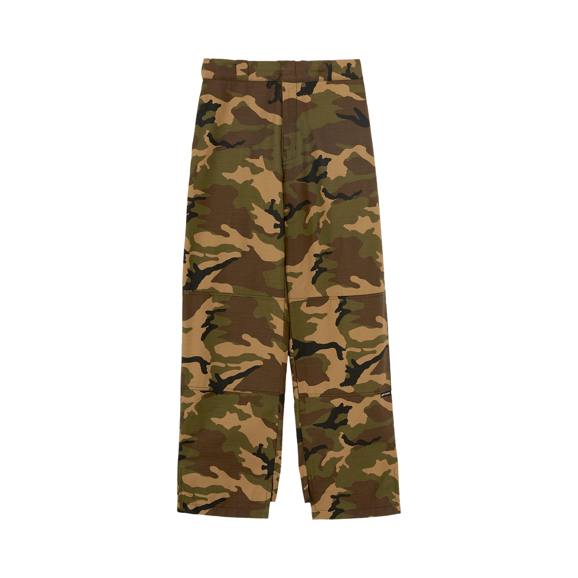 Palm Angels Sartorial Waistband Camo Workpants 'Green'