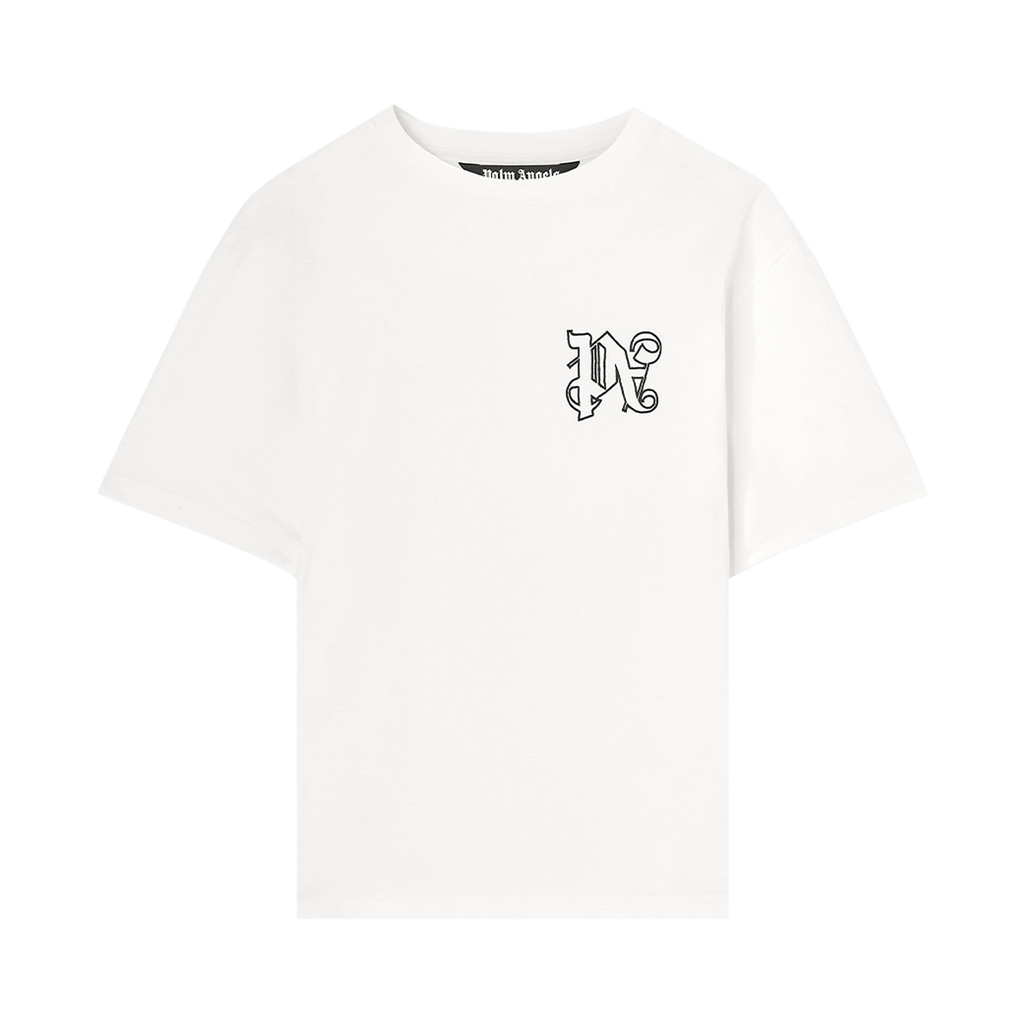 Palm Angels Monogram Regular Tee 'White/Black'