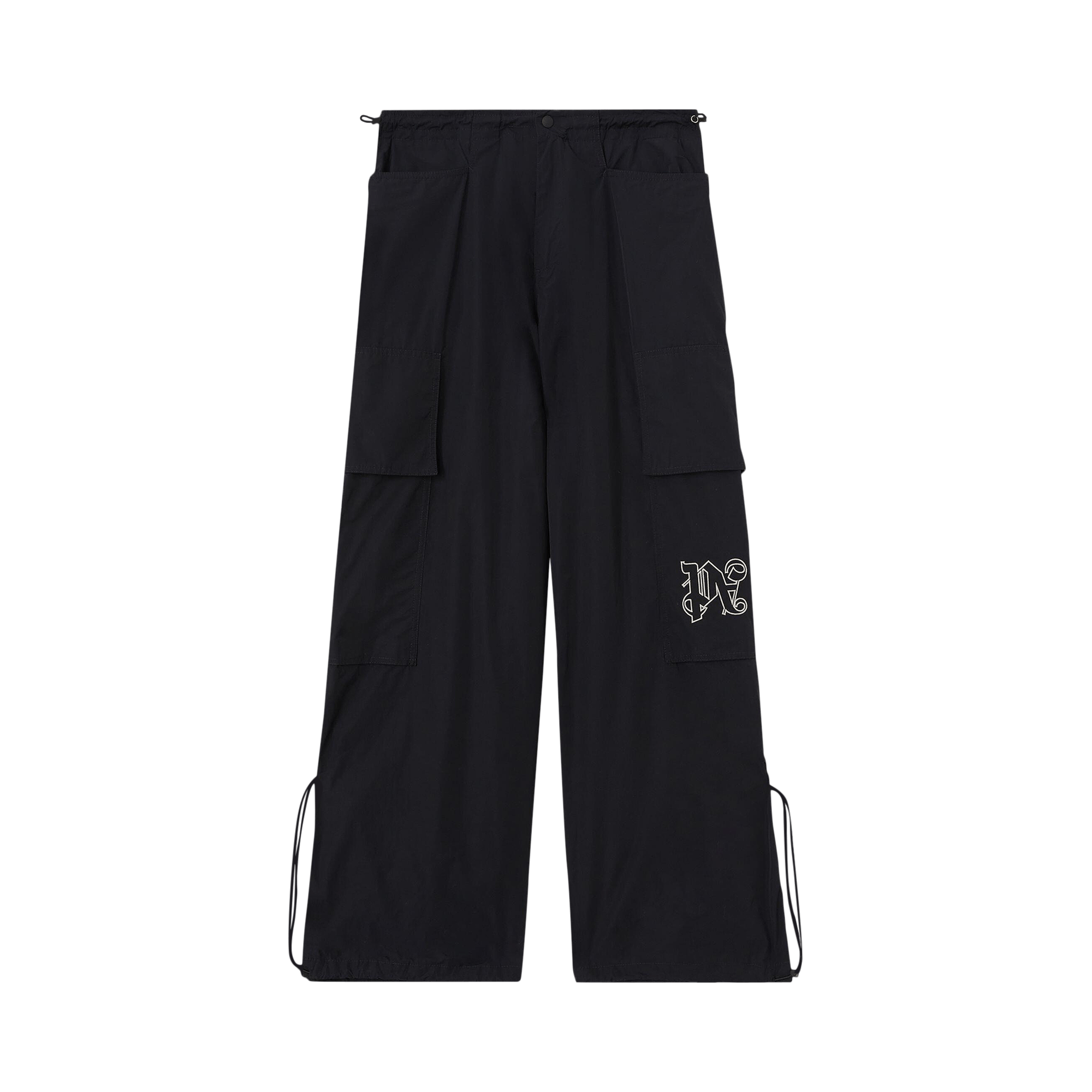 Palm Angels Monogram Parachute Pants 'Black'