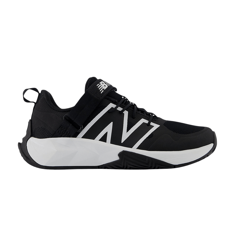 New Balance FuelCell Play Bungee Lace Top Strap Little Kid 'Black White'