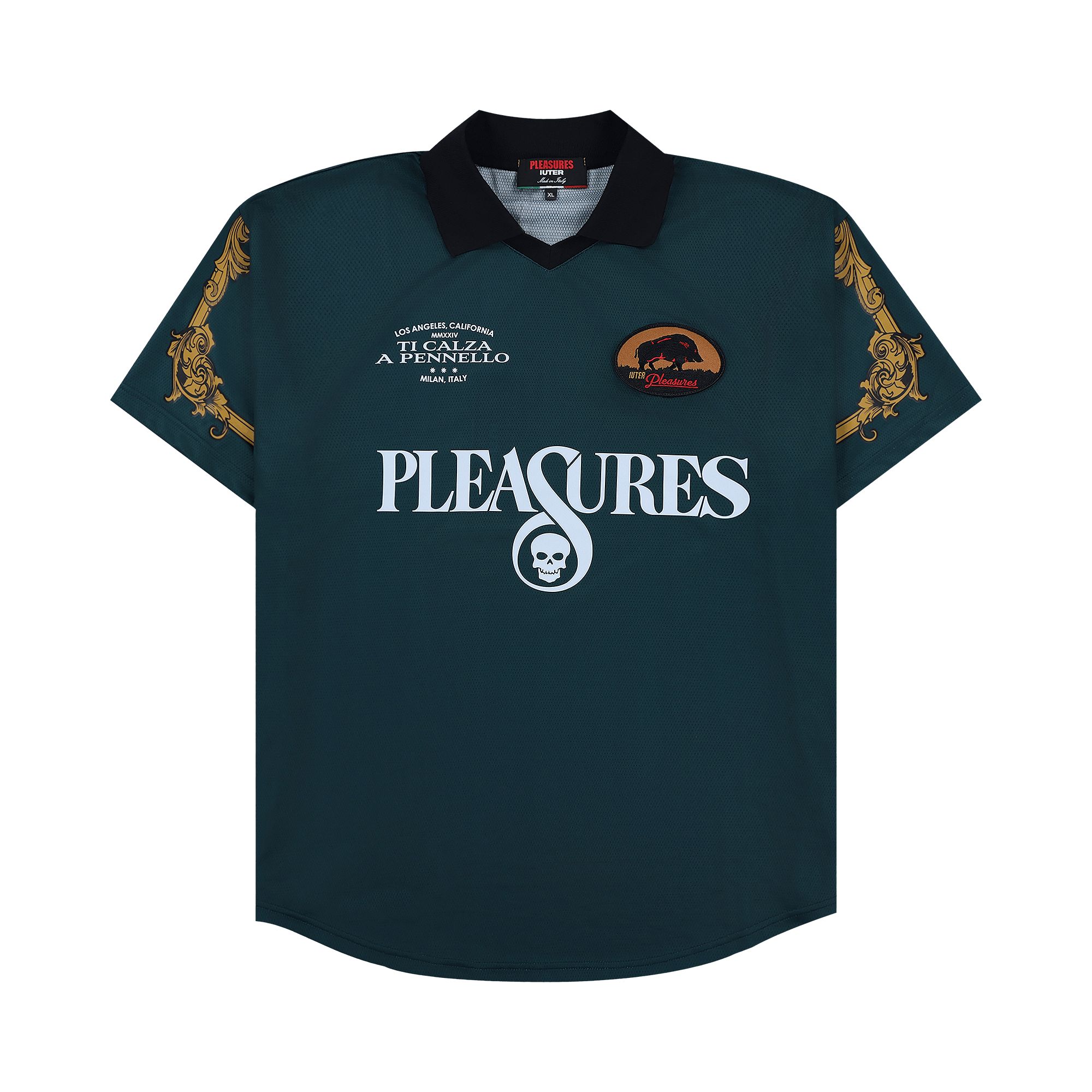 Pleasures Carlo Soccer Jersey 'Green'