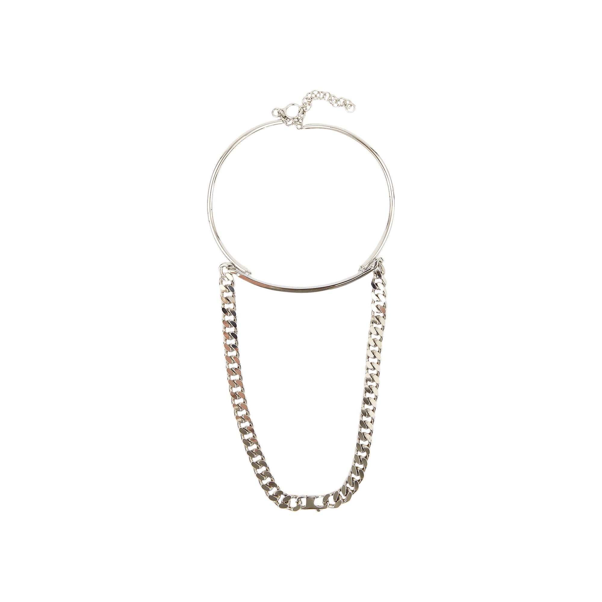 MM6 Maison Margiela Mixed Chain Necklace 'Polished Palladio'