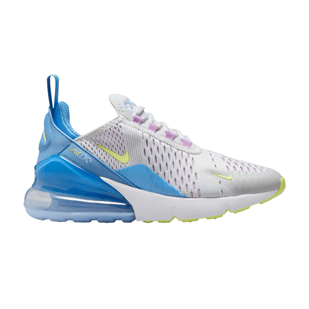 Nike Air Max 270 GS 'Pure Platinum Blue Light Lemon Twist'
