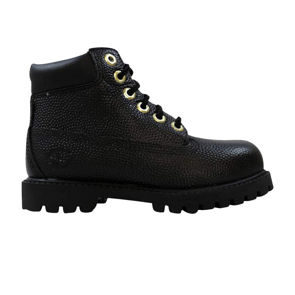 Timberland 6 Inch Premium Boot Toddler 'Black Basketball Leather'