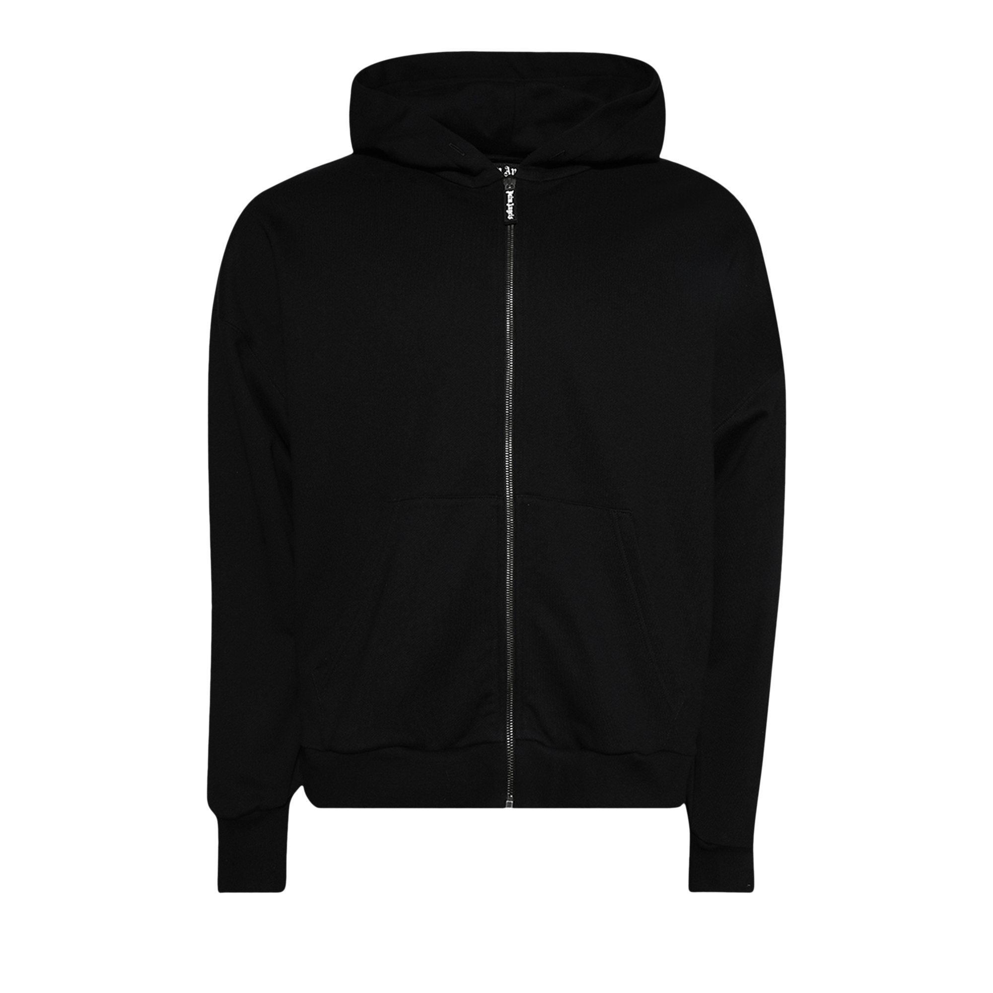 Palm Angels Ivy Pin Up Zipped Hoodie 'Black'