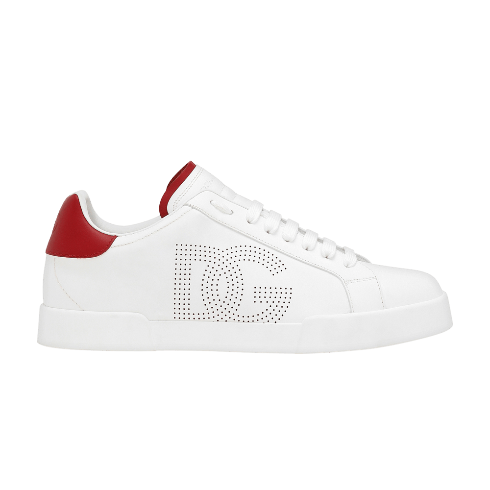 Dolce & Gabbana Portofino 'Perforated DG Logo - White Red'