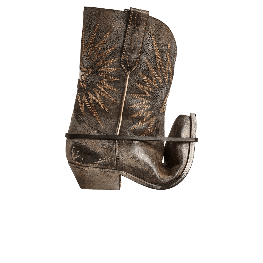 Golden Goose Wmns Low Wish Star Boot 'Black Ecru Silver'