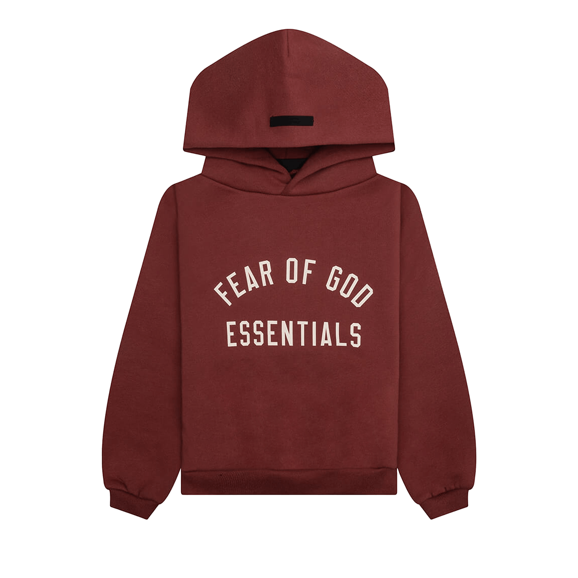 Fear of God Essentials Kids Fleece Hoodie 'Crimson'