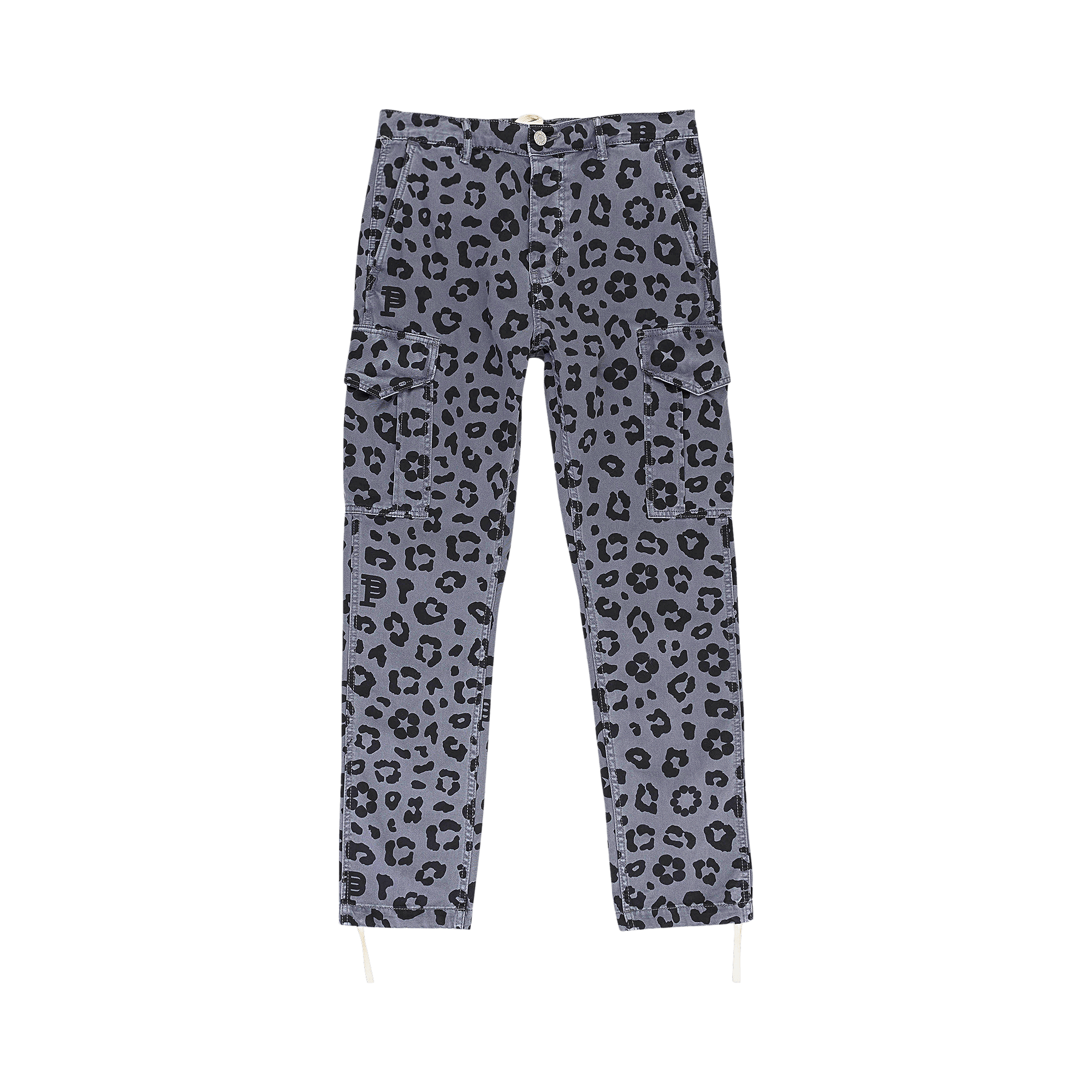 PURPLE BRAND Monogram Leopard Print Cargo Pants 'Black'