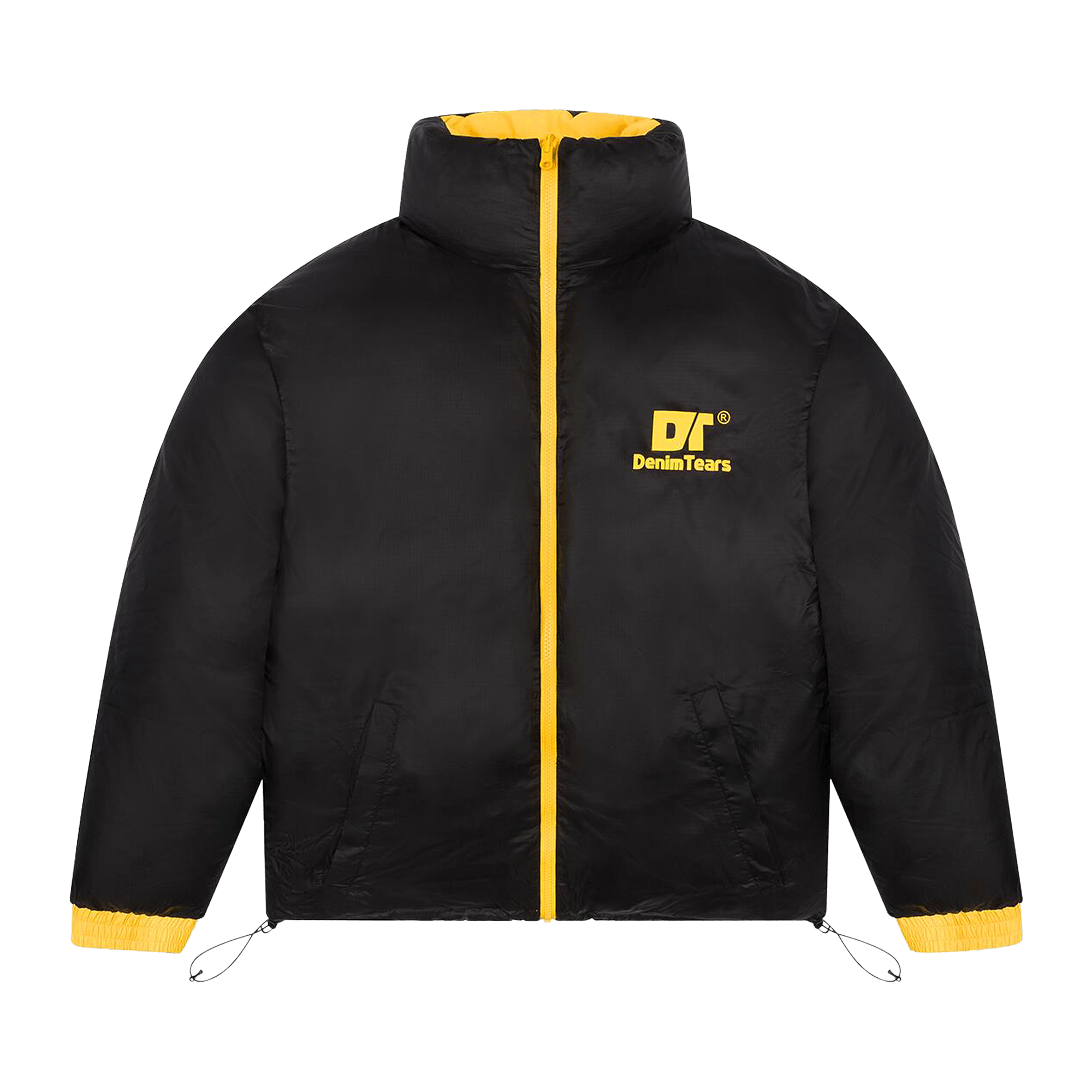 Denim Tears DT Outdoor Puffer Jacket 'Black/Yellow'