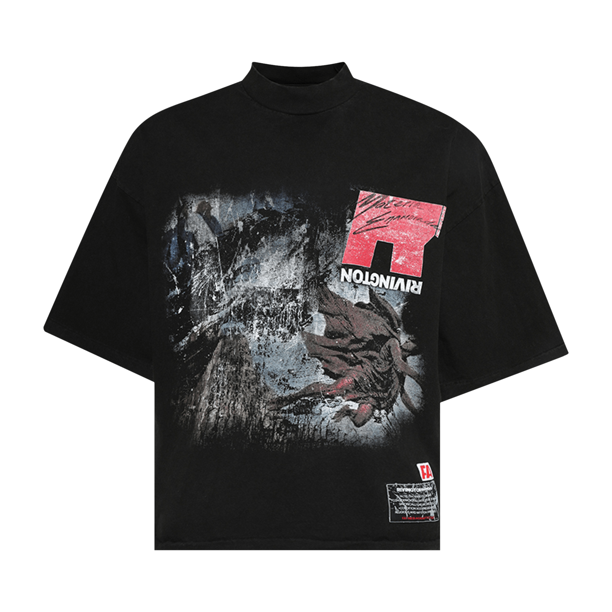 RIVINGTON roi Rebis It Was Written Tee 'Mechanic Black'