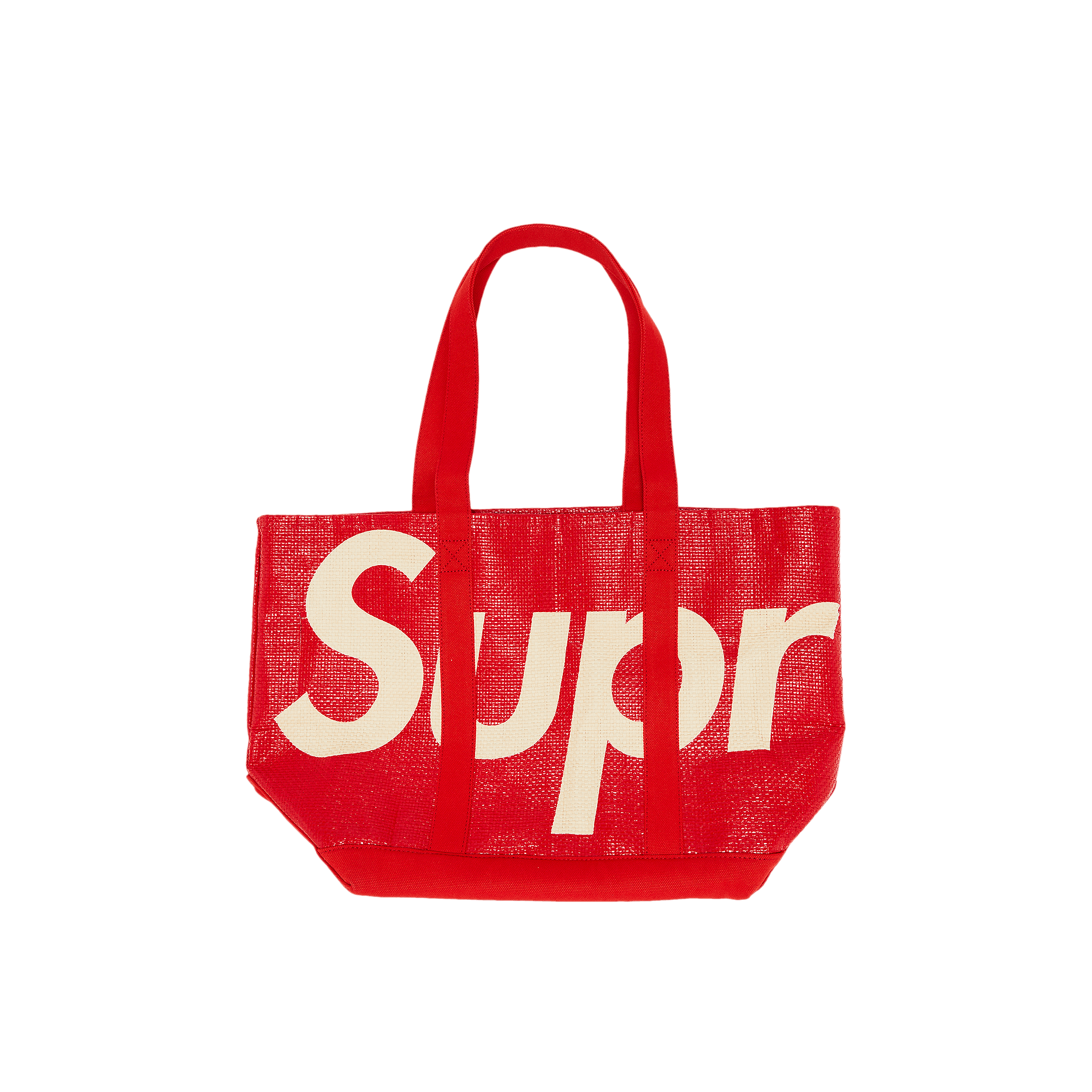 Supreme Raffia Tote 'Red'