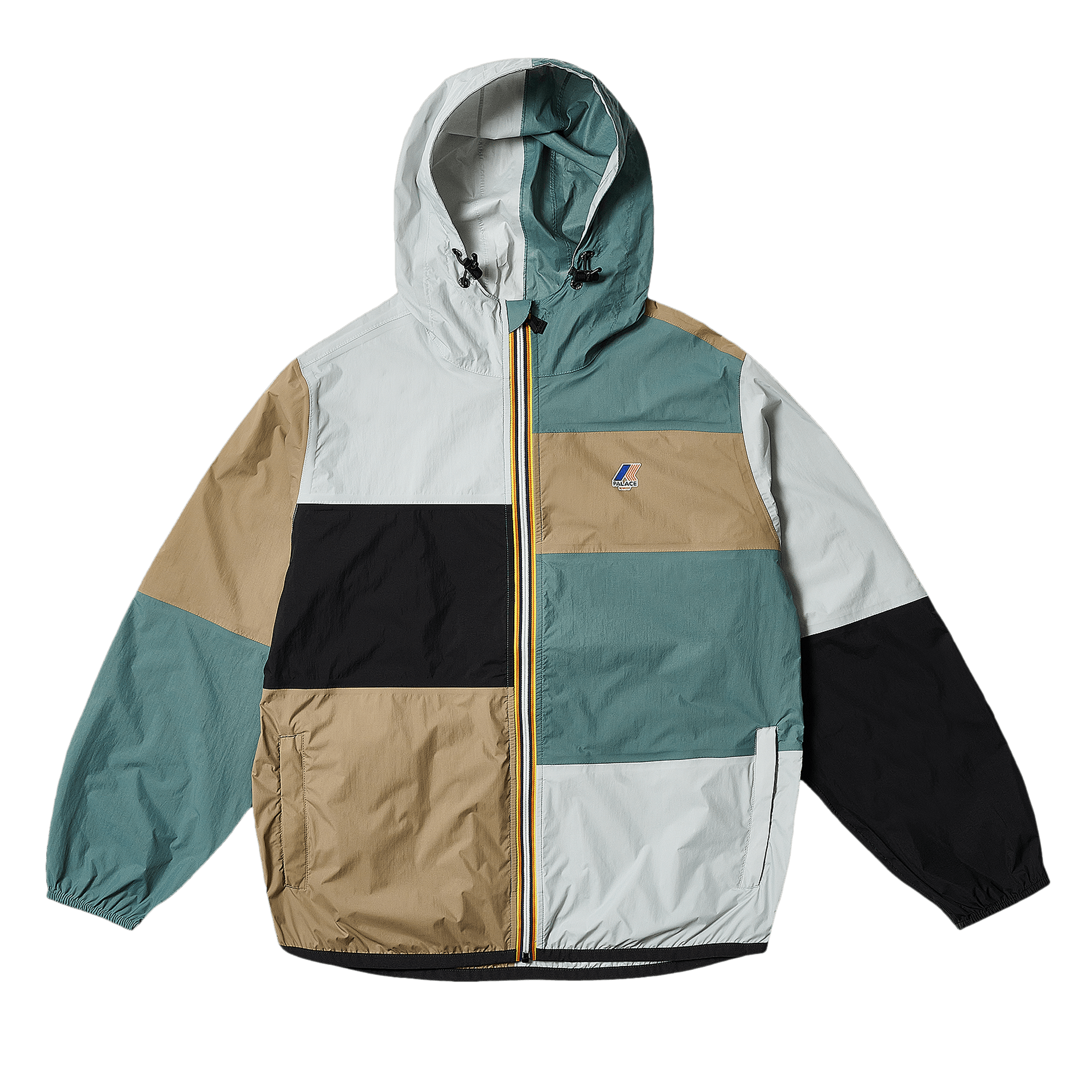 Palace x K-Way Le Vrai 3.0 Claude Packable Jacket 'Multicolor/Blue/Black'