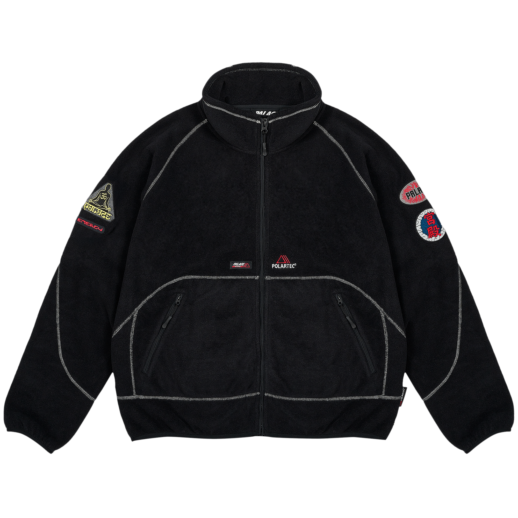 Palace Polartec Full Zip Funnel 'Black'