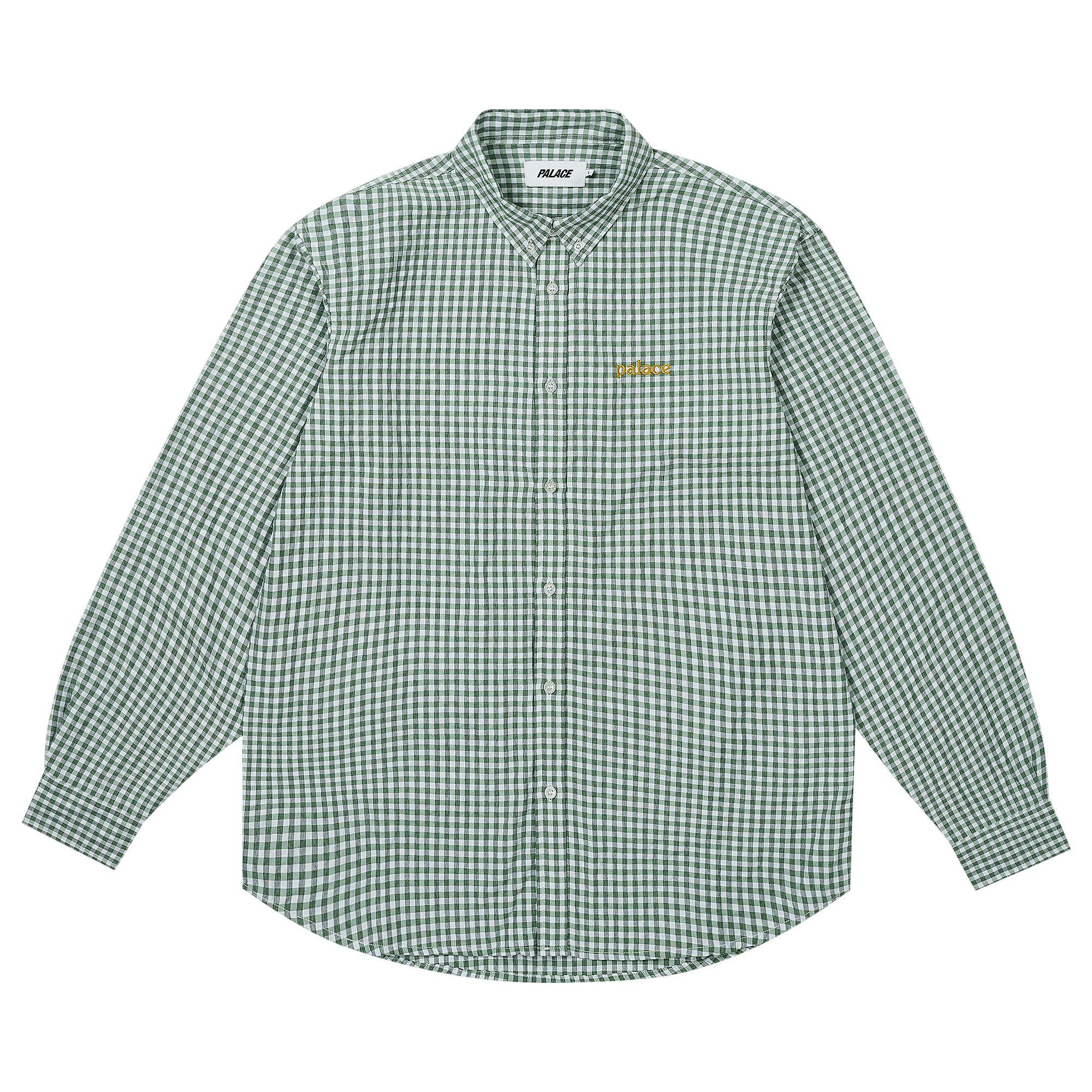 Palace Seersucker Oxford Shirt 'Green Gingham'
