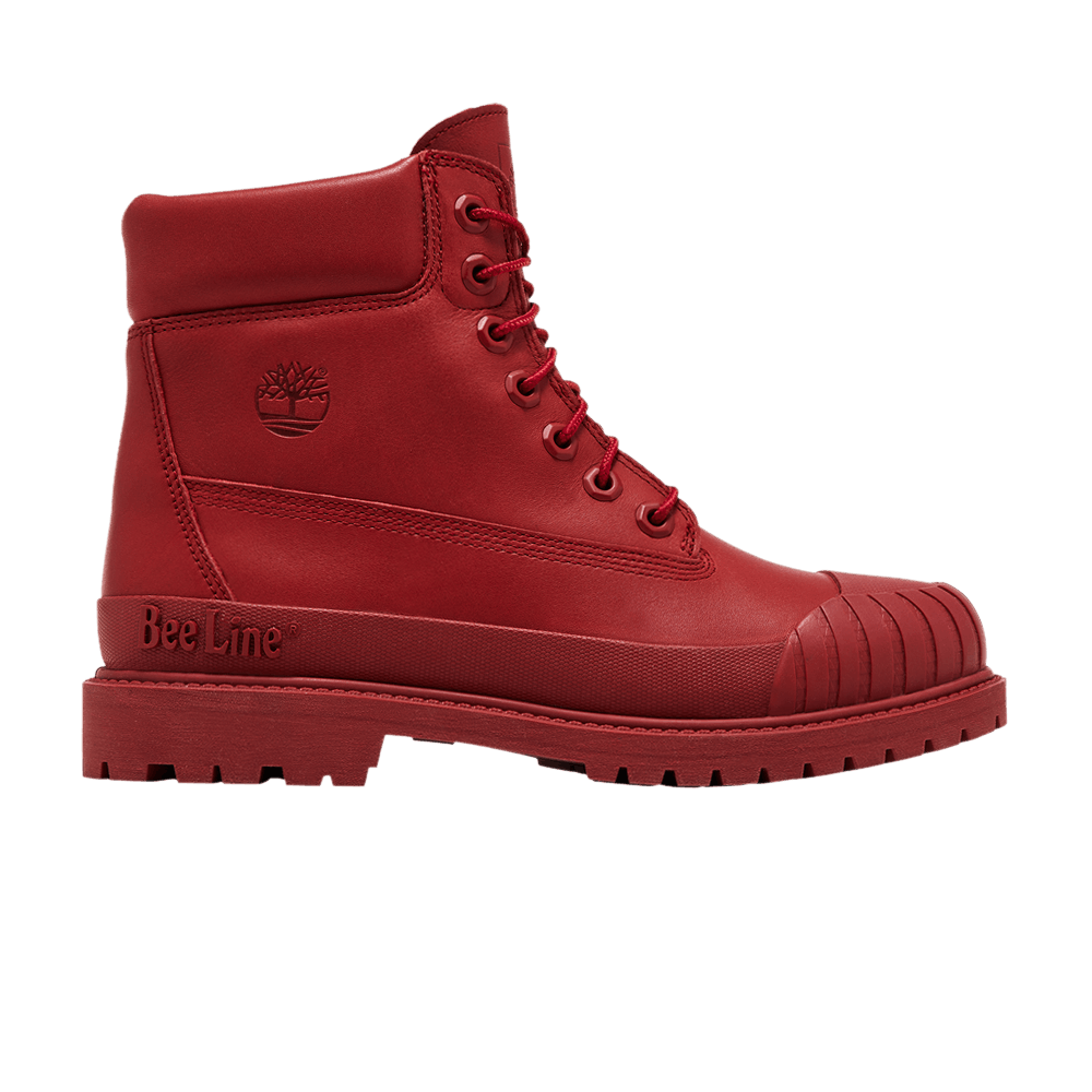 Bee Line x Timberland Wmns 6 Inch Rubber-Toe Waterproof Boot 'Red'