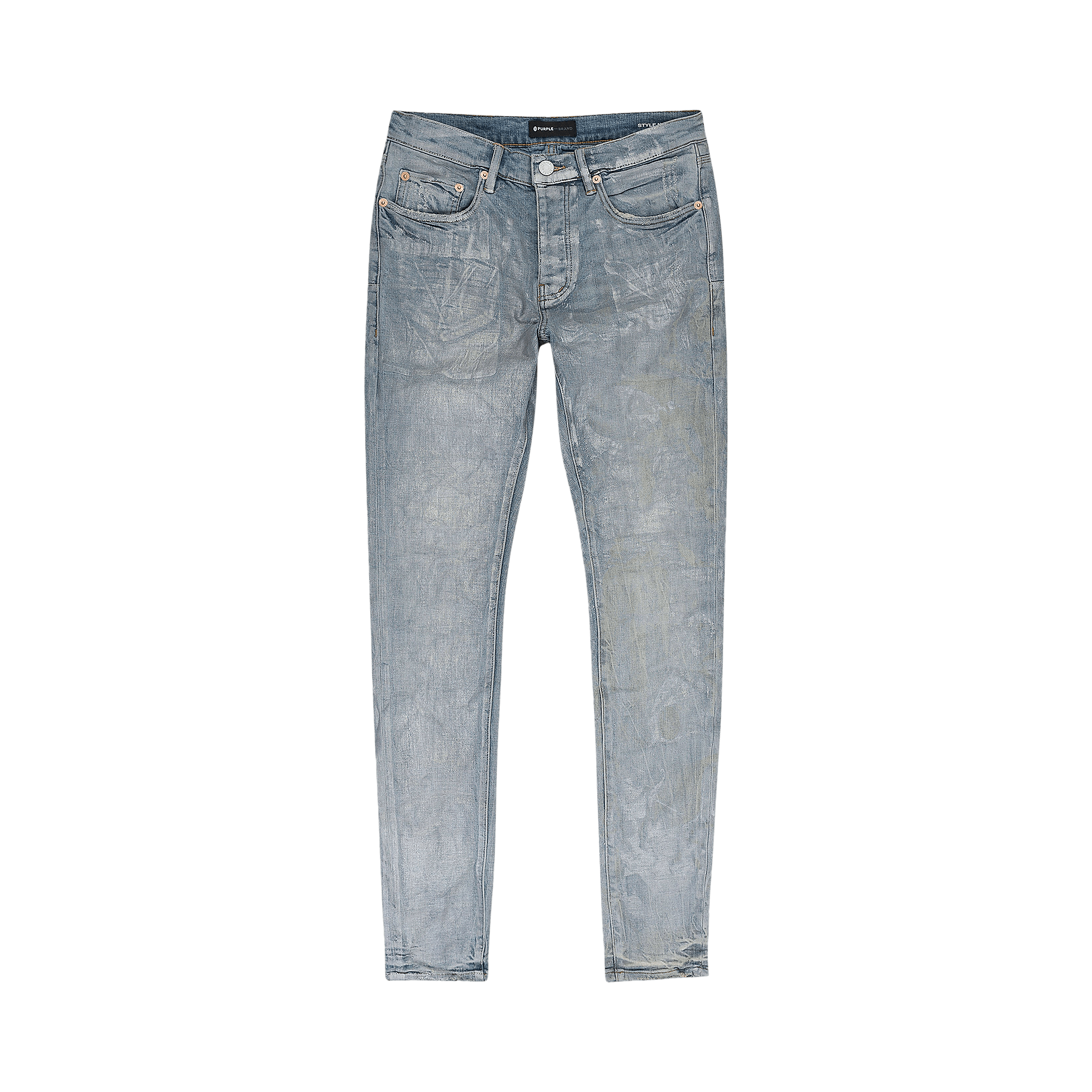 PURPLE BRAND Iridescent Pearl Skinny Jeans 'Indigo'