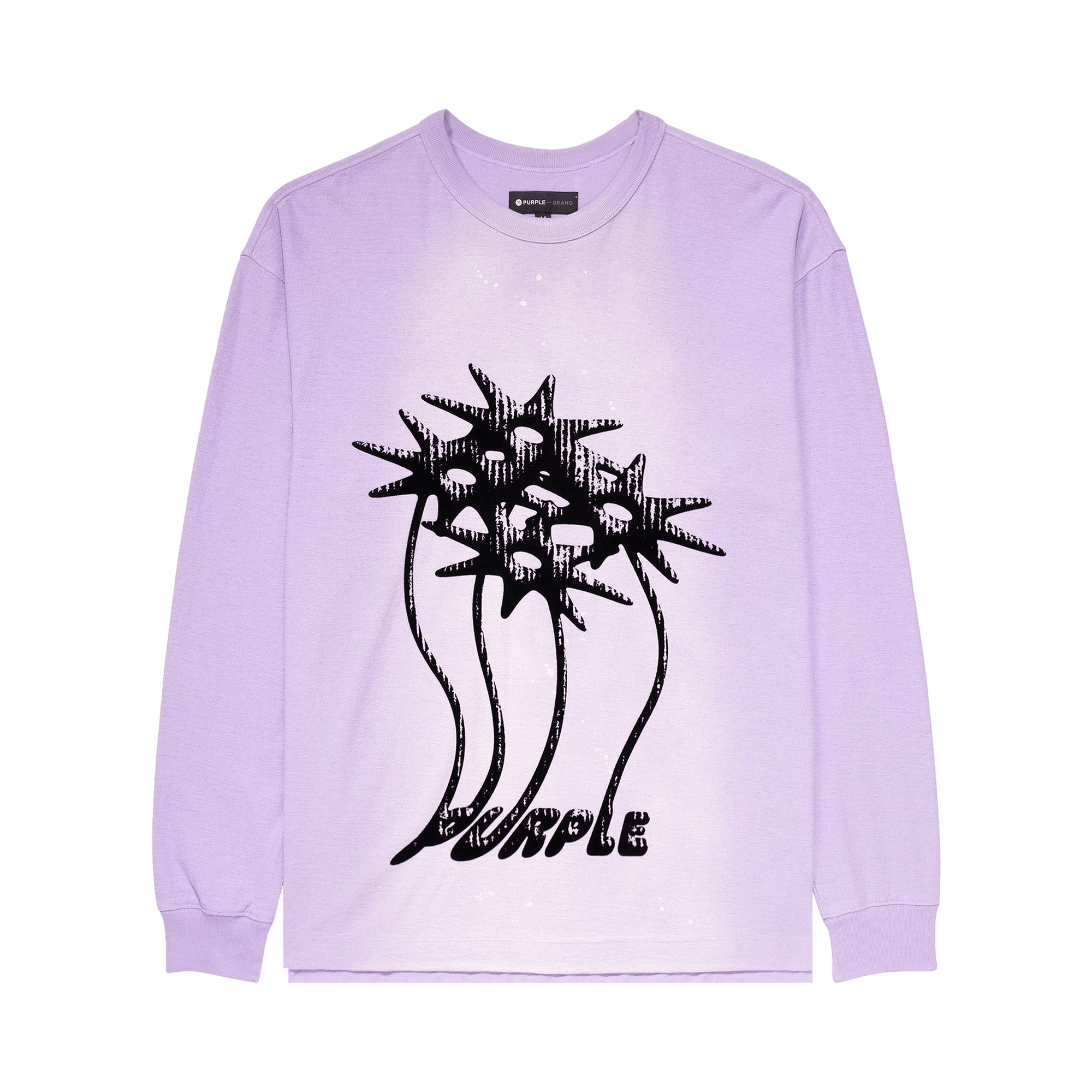 PURPLE BRAND Textured Jersey Long-Sleeve Tee 'Lavender'