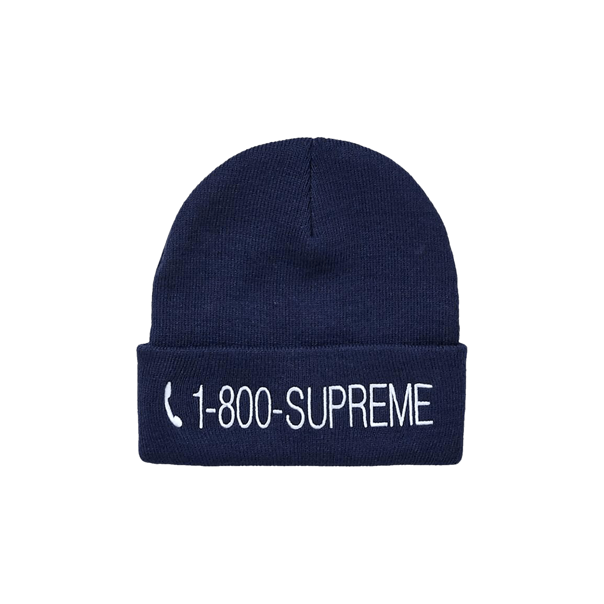 Supreme 1-800 Beanie 'Navy'